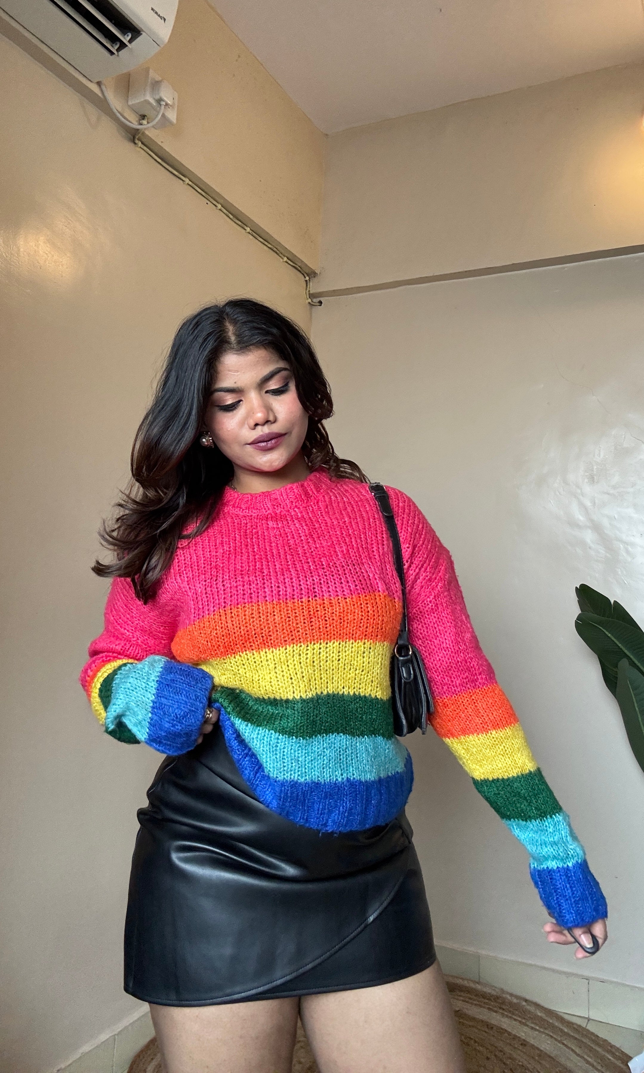 Rainbow Knit Pullover