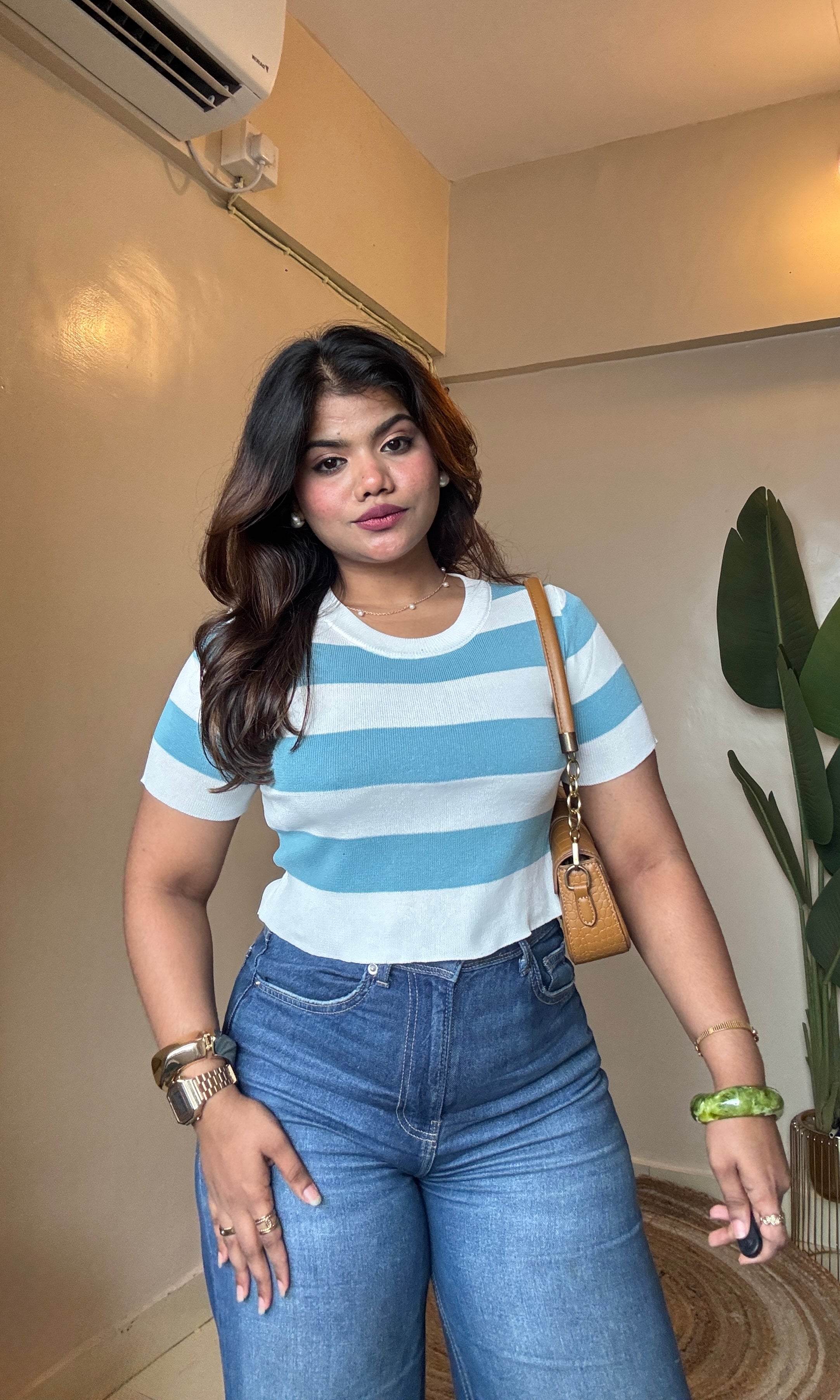 Stripe Round Neck T-Shirt