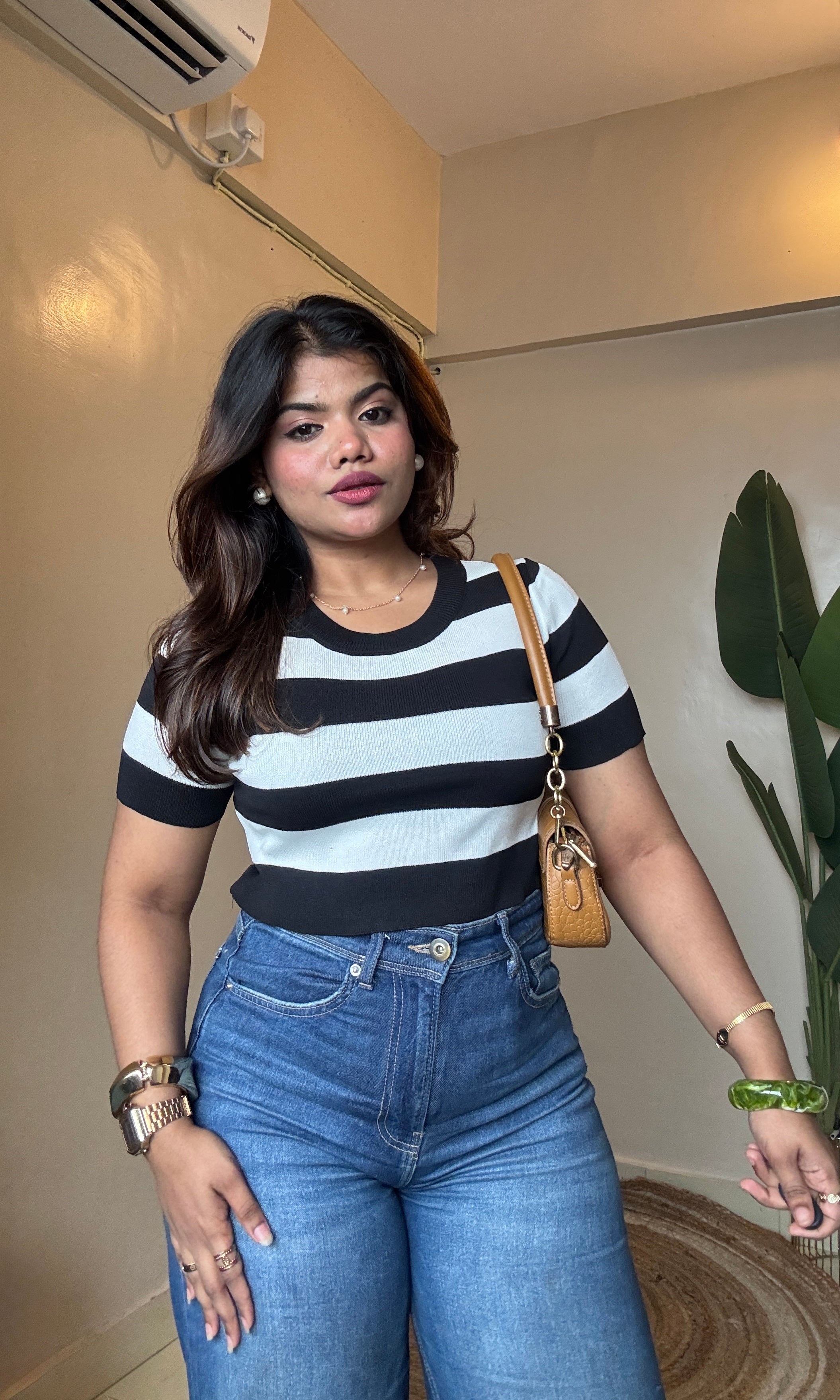 Stripe Round Neck T-Shirt