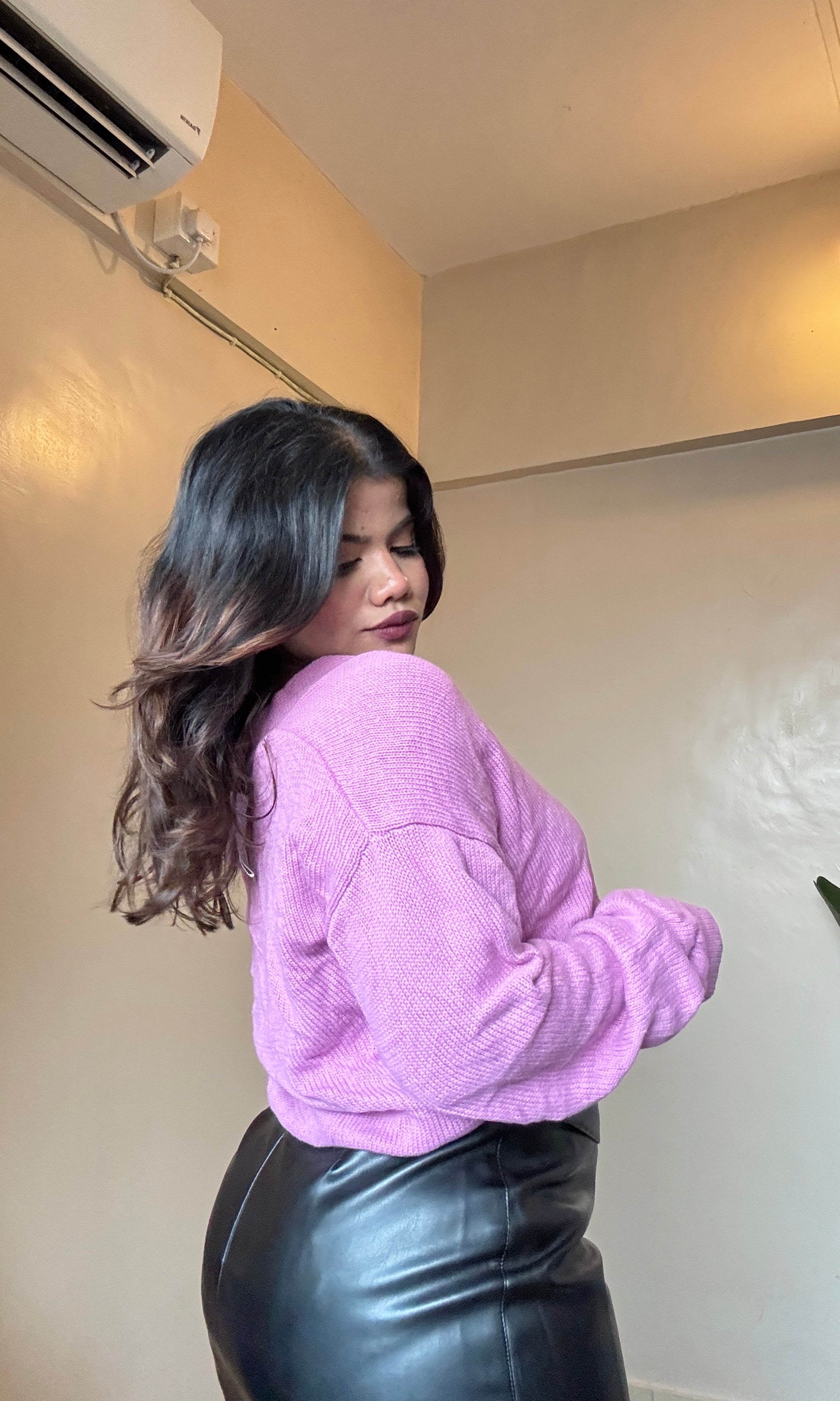 Lilac Pink Cardigan