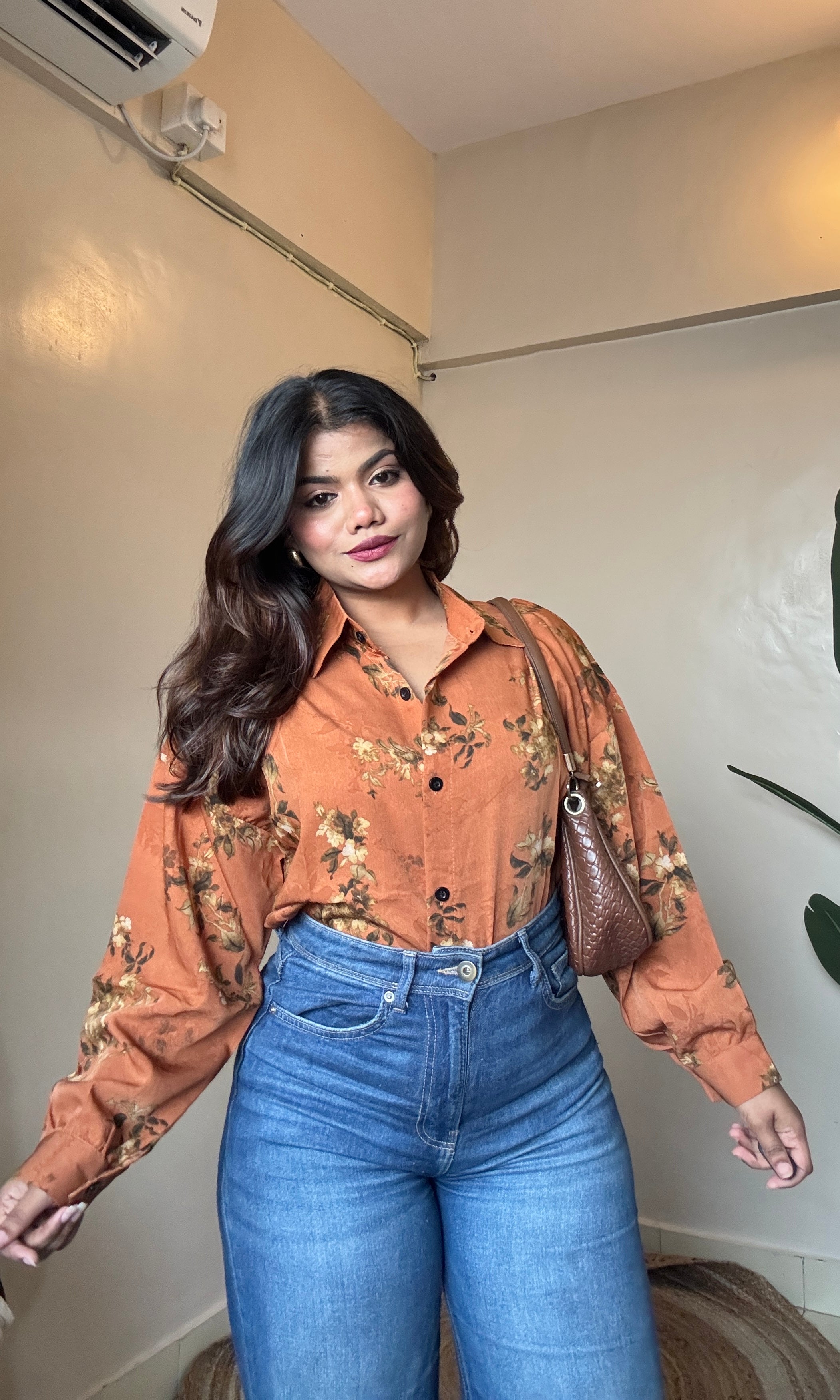 Rusty Floral Printed Imported Shirt