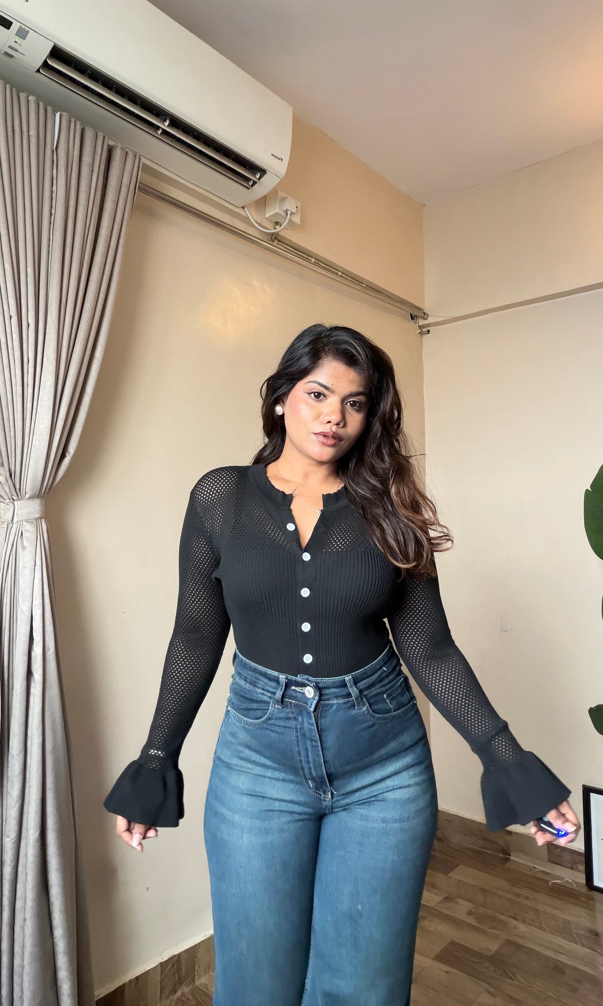 Button-Up fitted Top