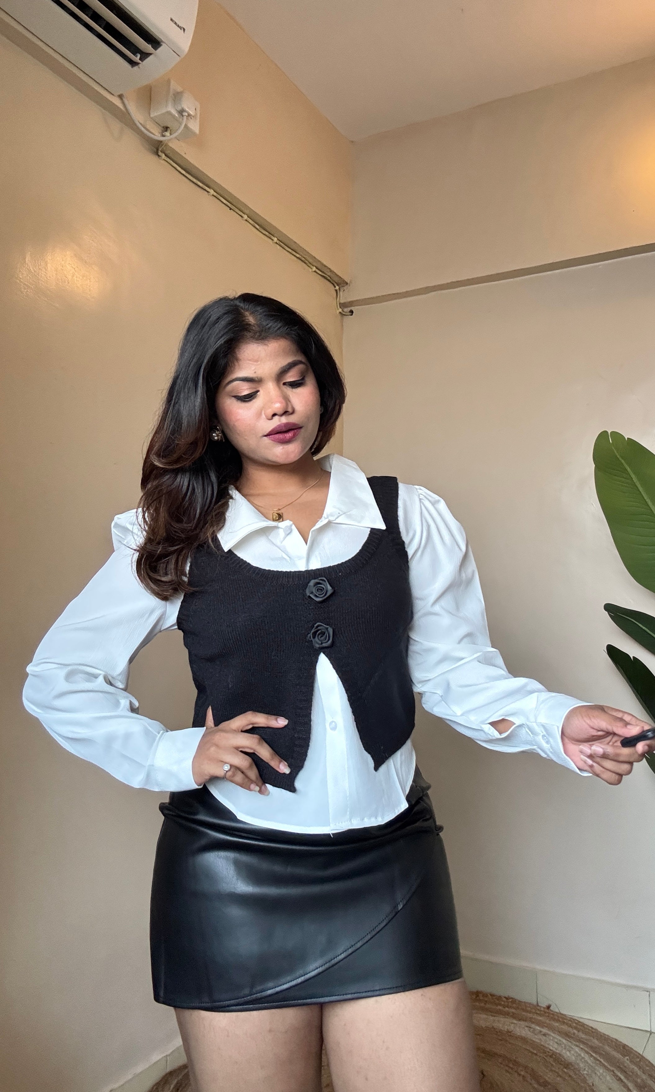 Two-Peice Vest With Shirt