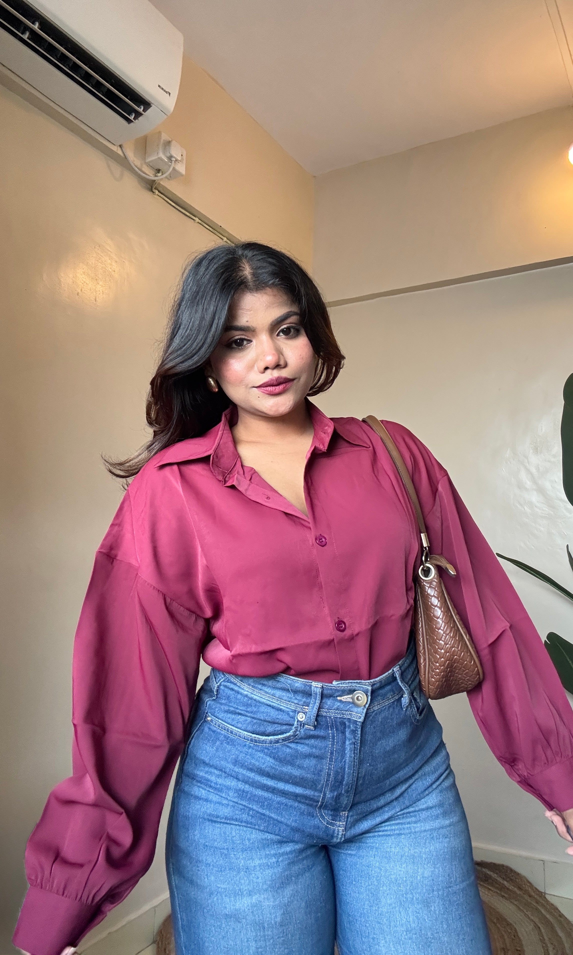 Maroon Imported Shirt