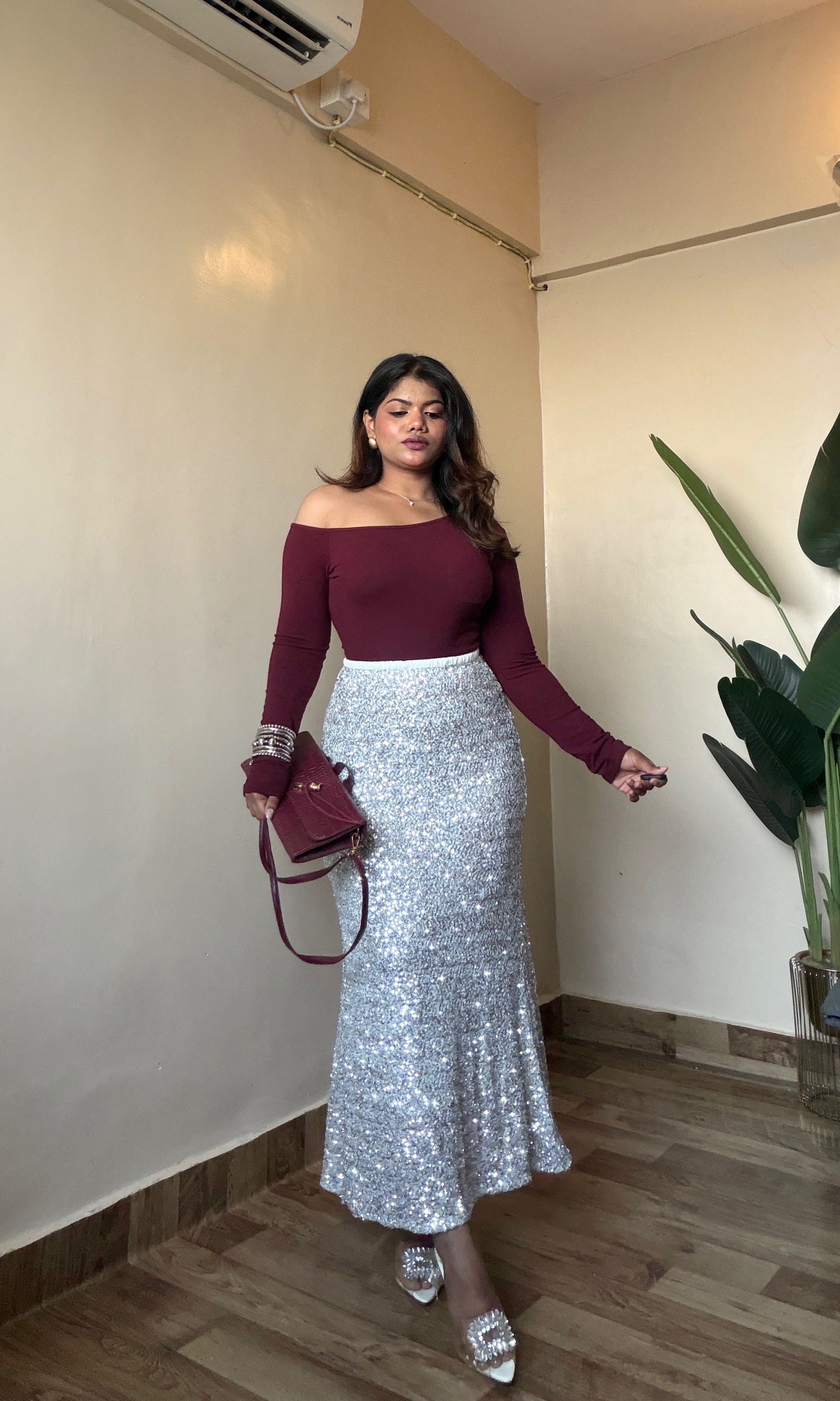 Sequin Bodycon Skirt