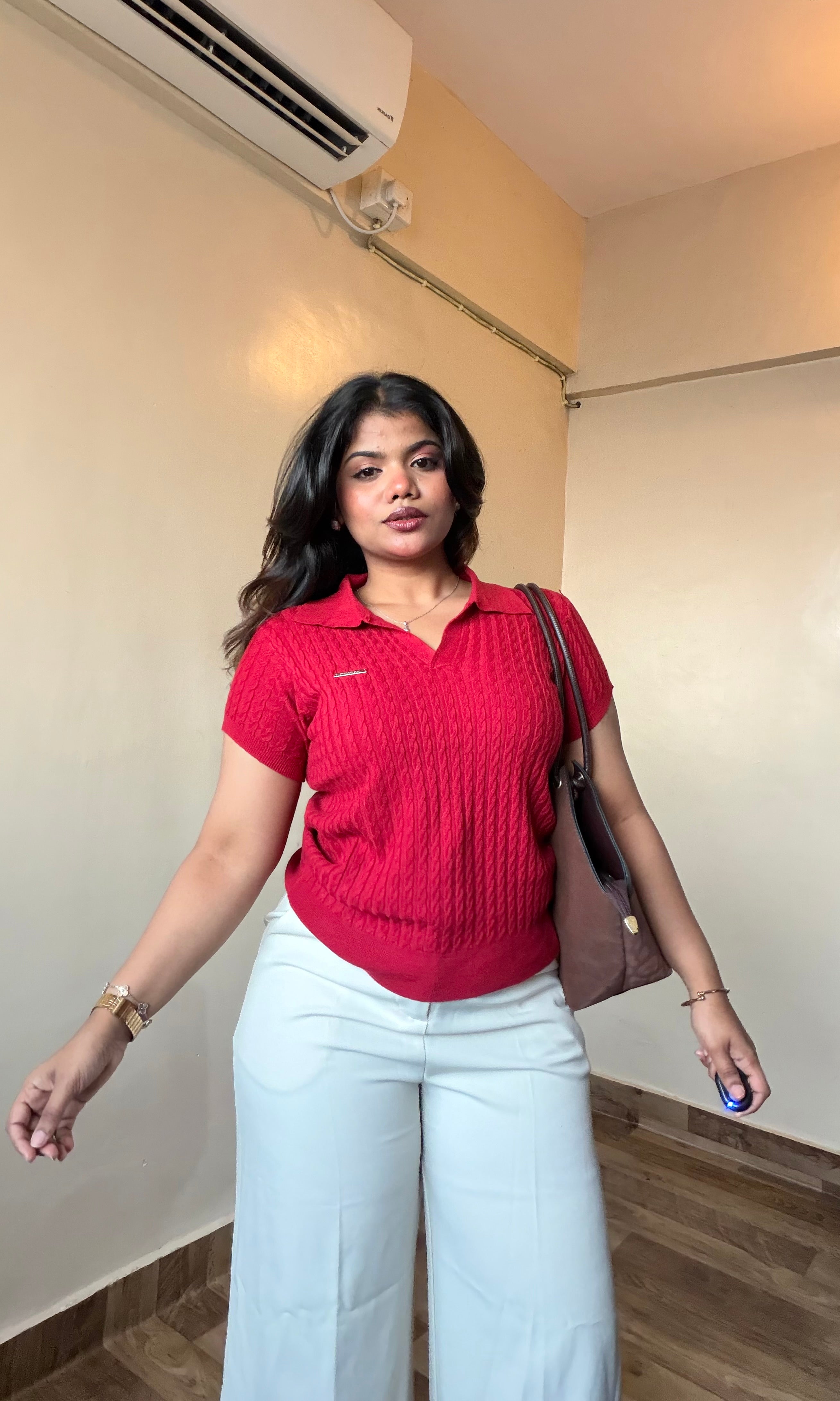 Basic Collar Knit Top