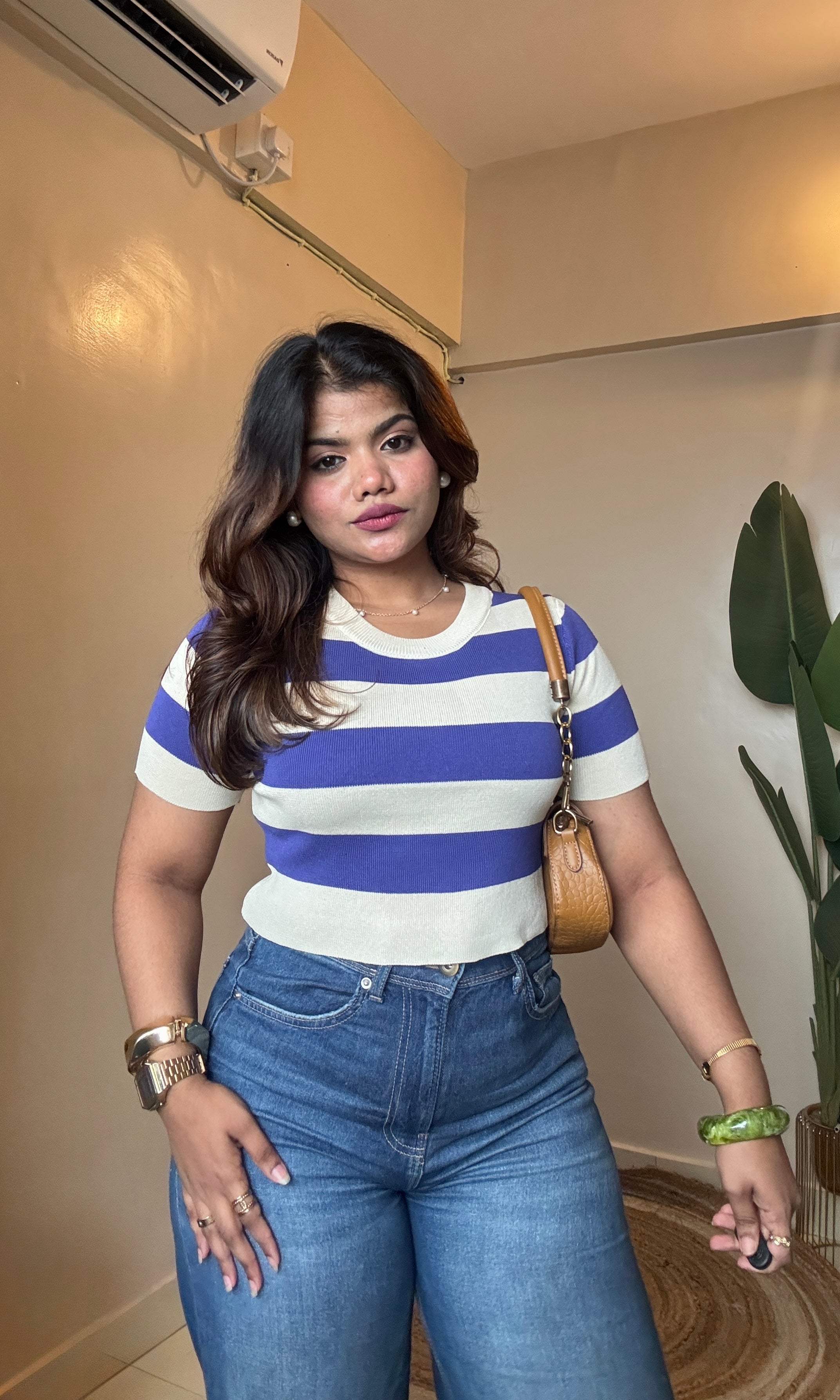 Stripe Round Neck T-Shirt