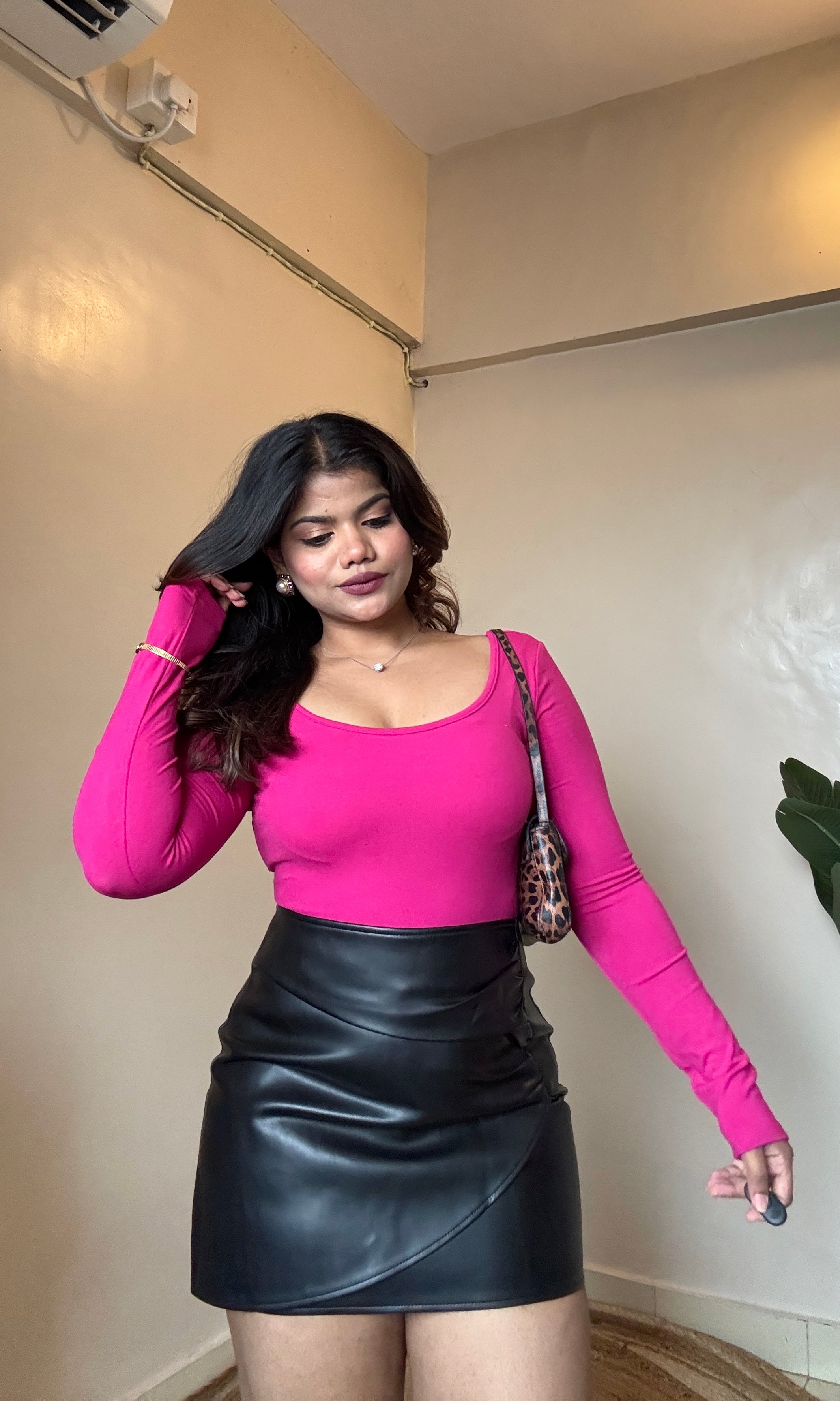 In-Built Padded Back Crossover Wrap Top