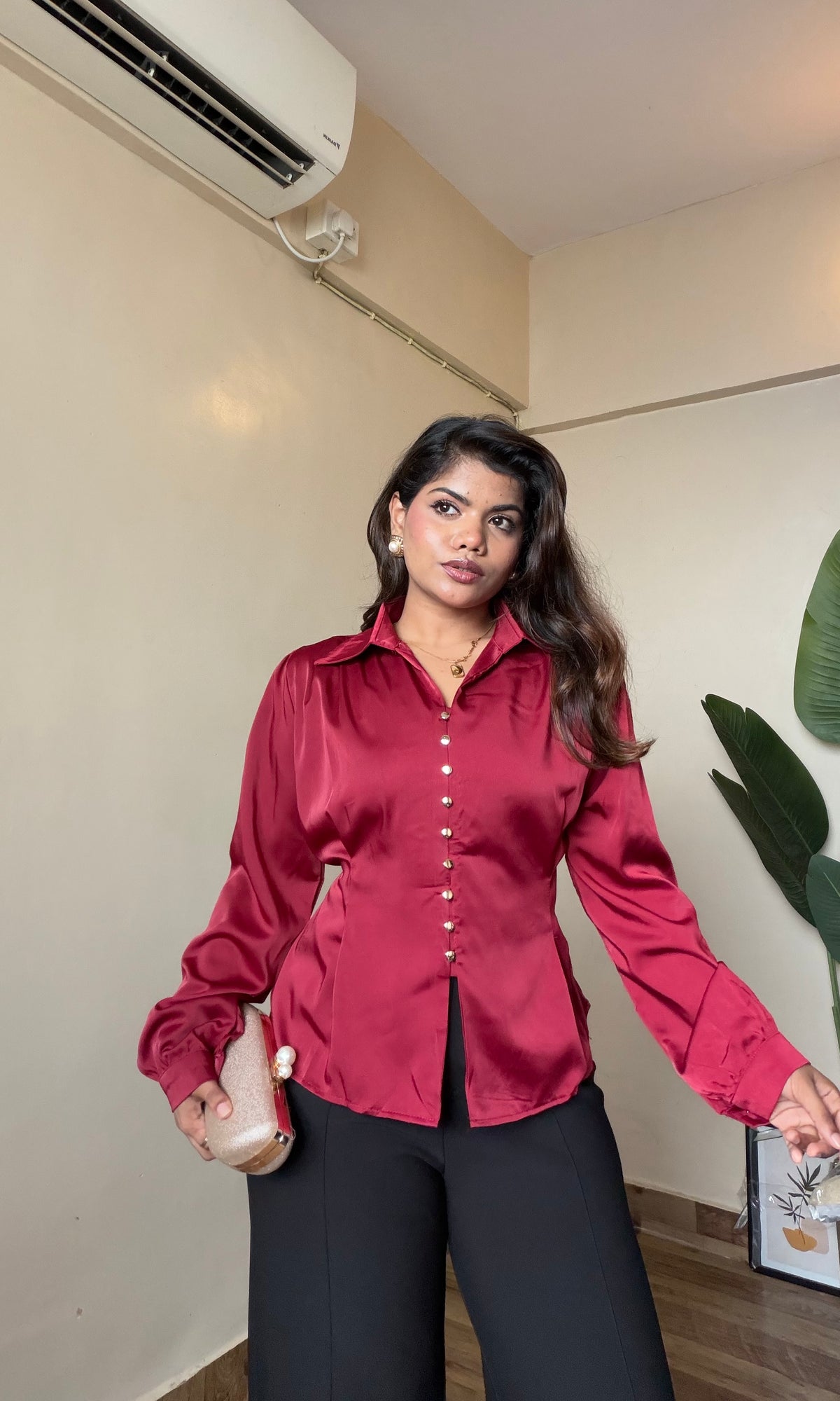 Satin Sculpted Shirt