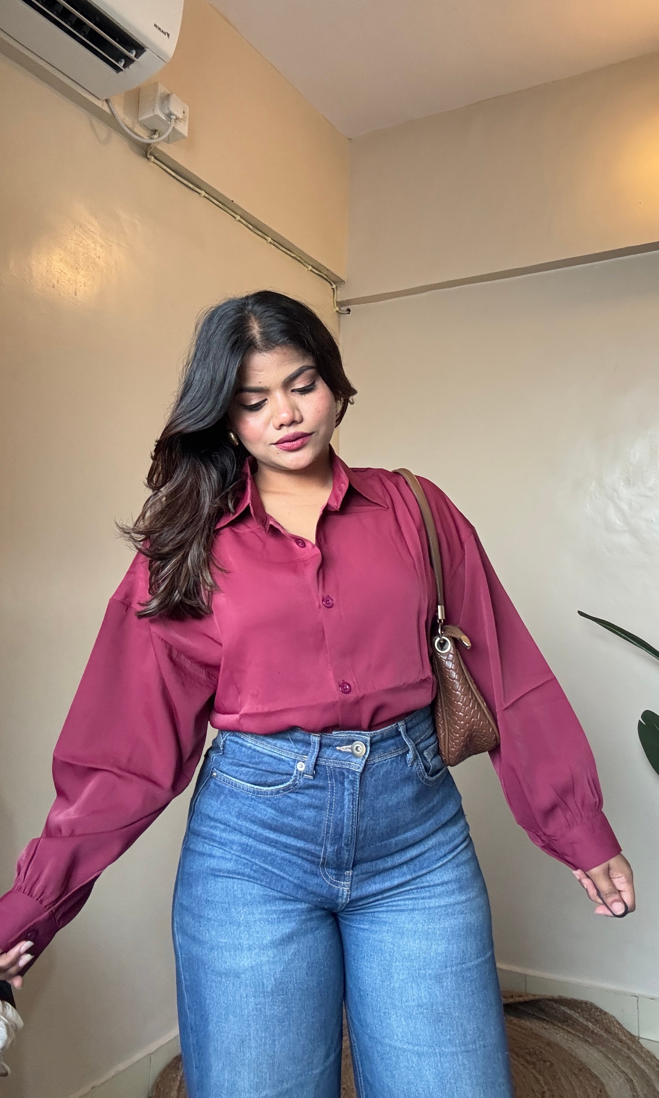 Maroon Imported Shirt