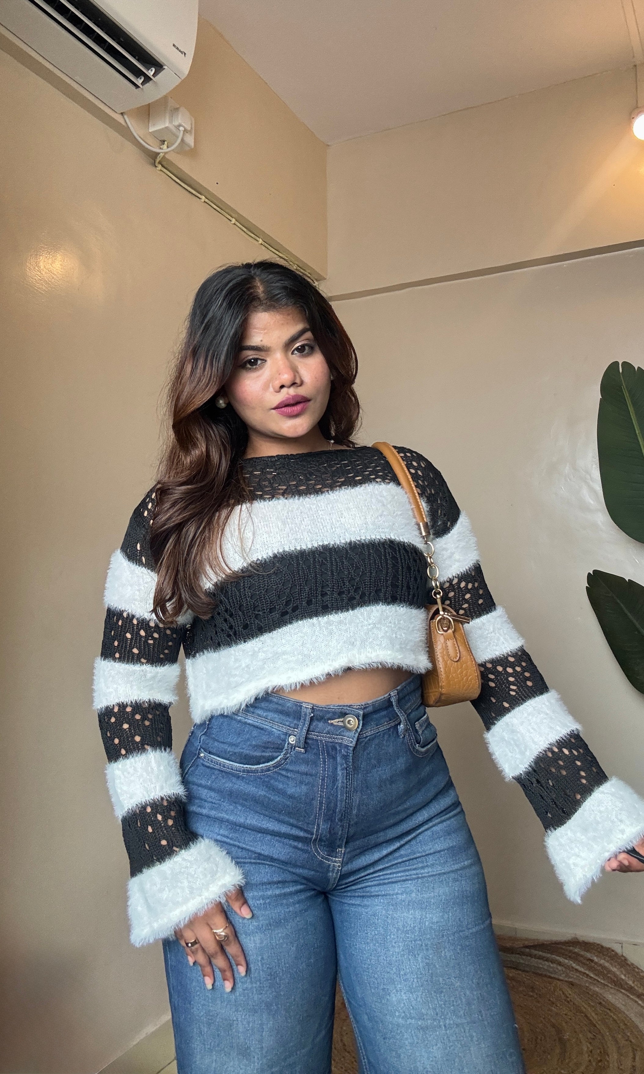 Furr Crochet Knit Pullover