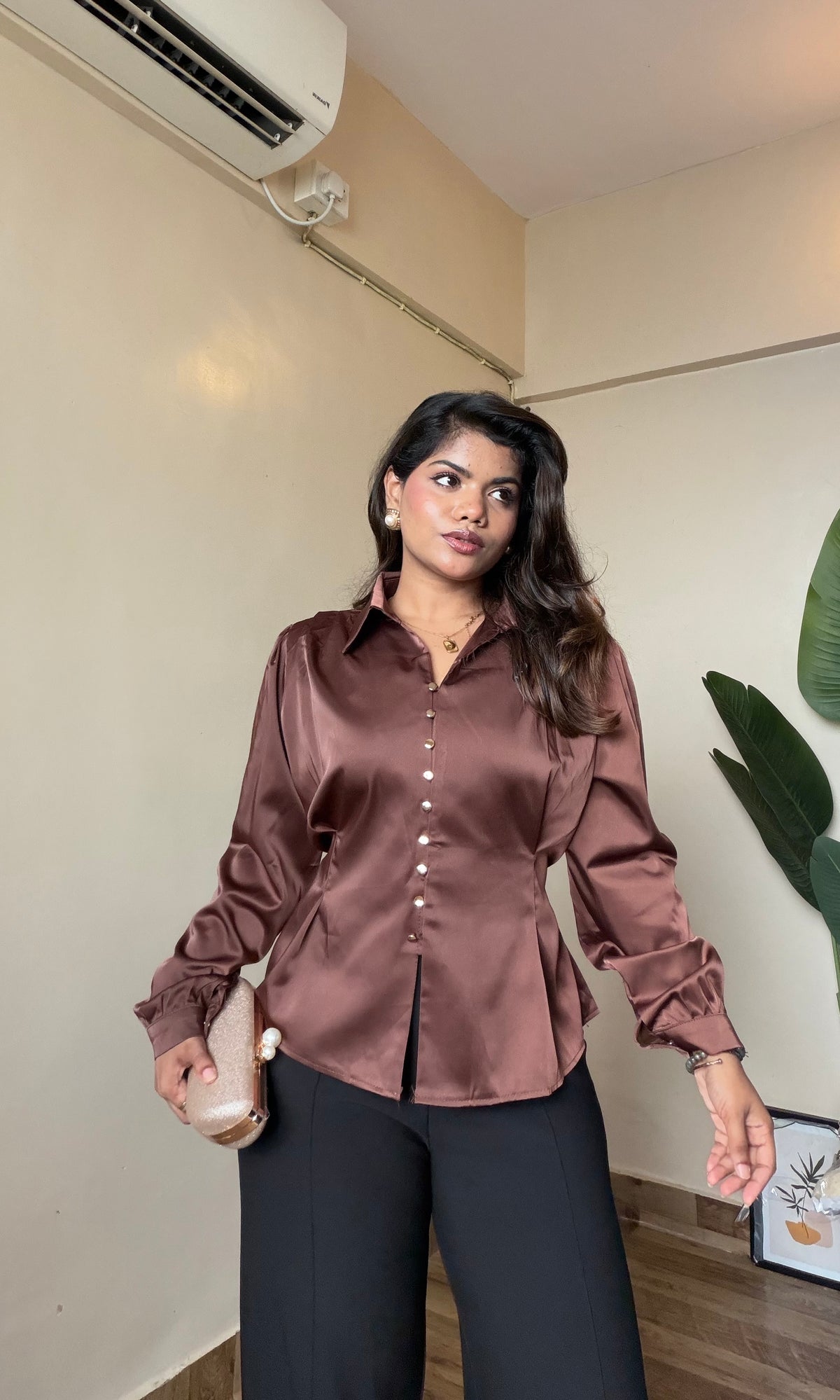 Satin Sculpted Shirt