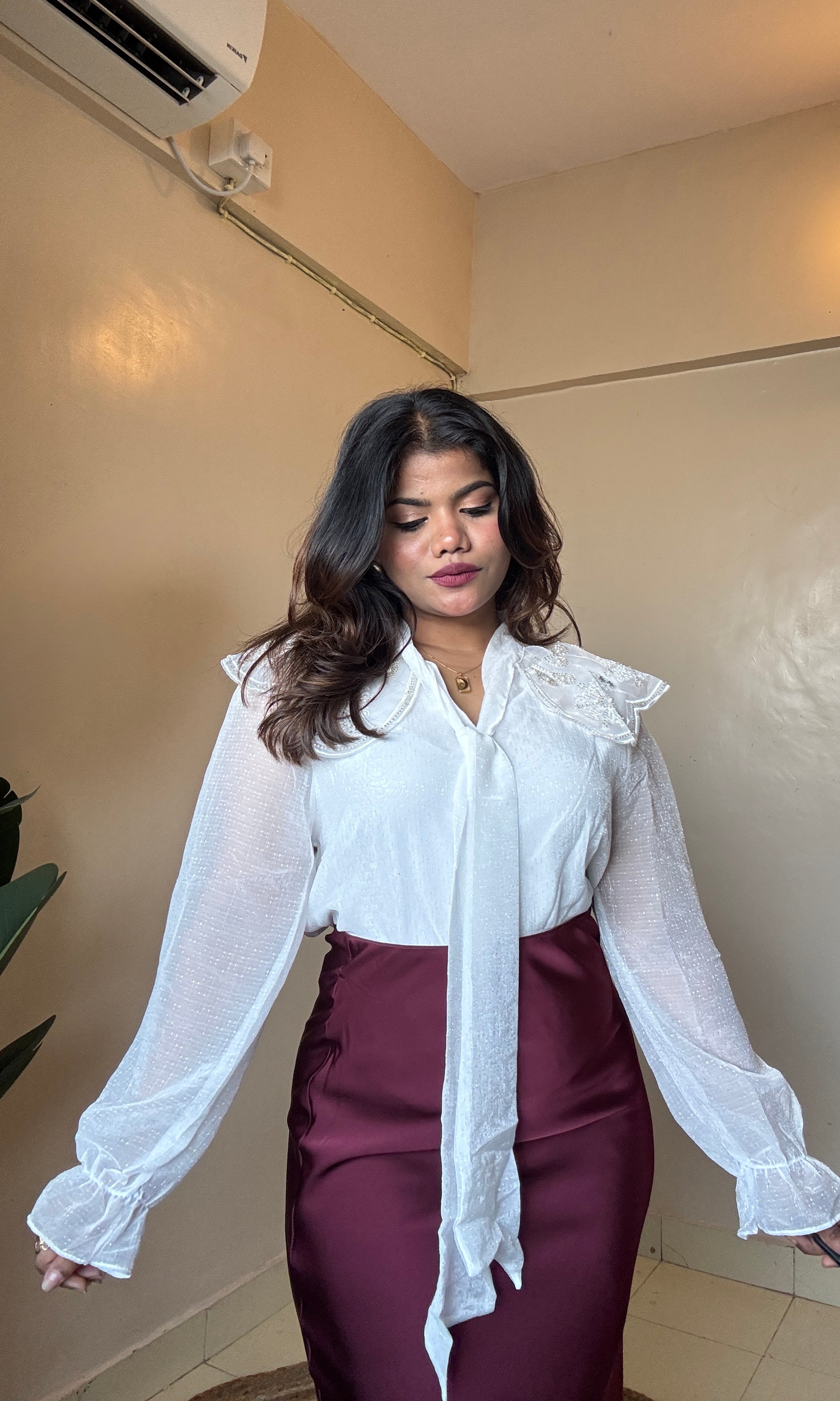 Premium Organza Blouse Shirt