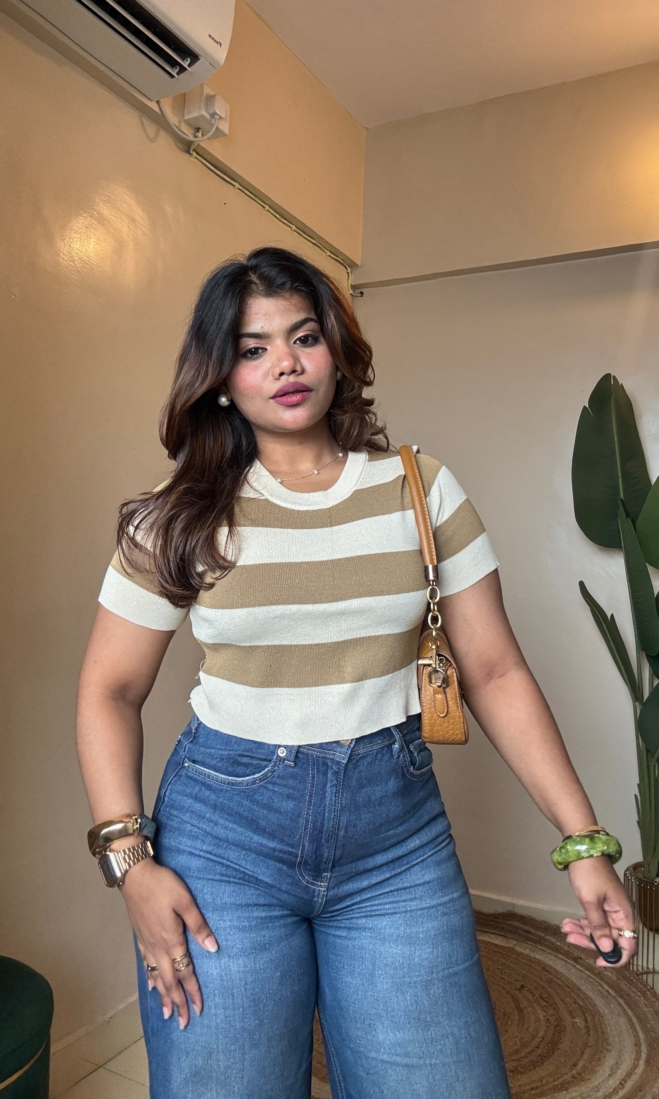 Stripe Round Neck T-Shirt