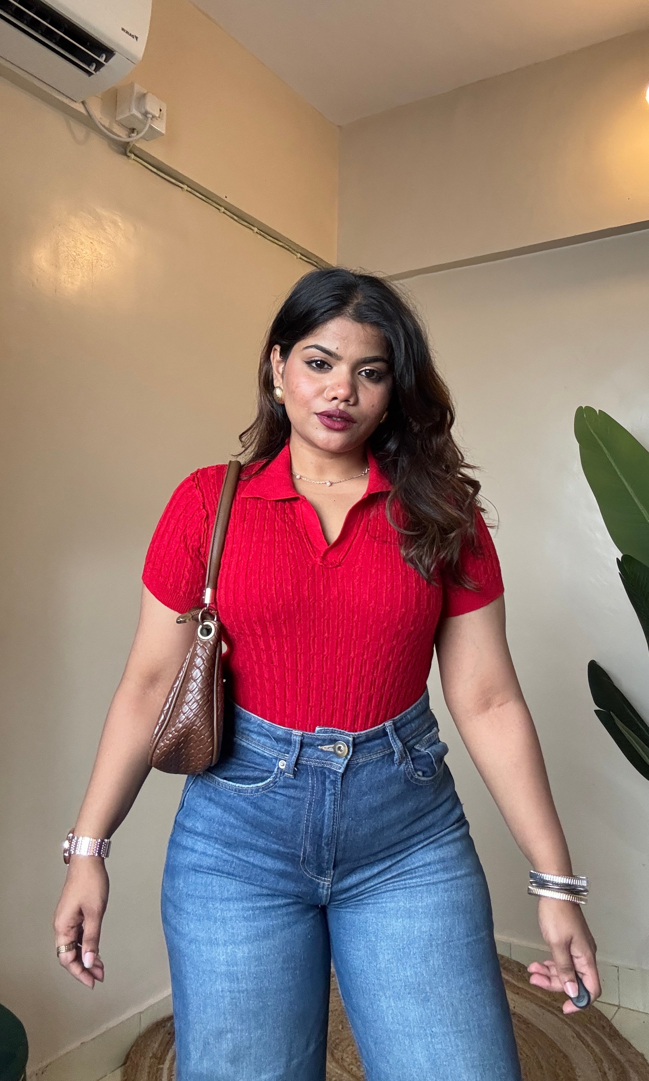 Basic Collar Knit Top