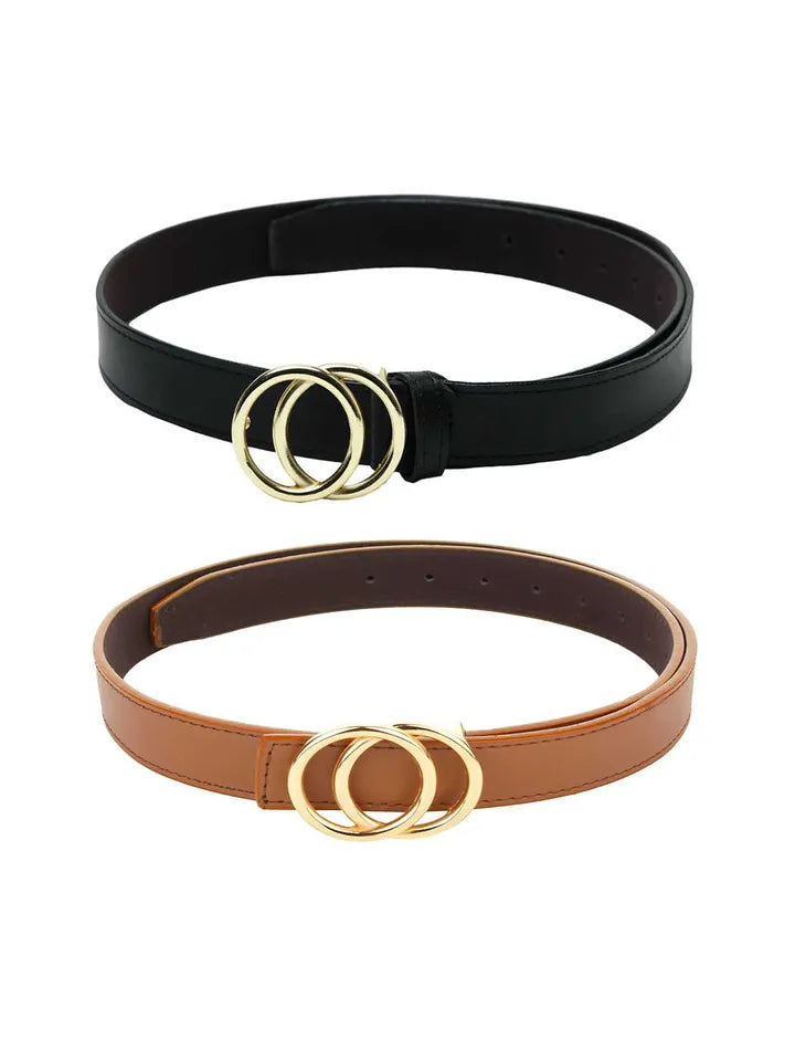 Stylish Double Ring Belt