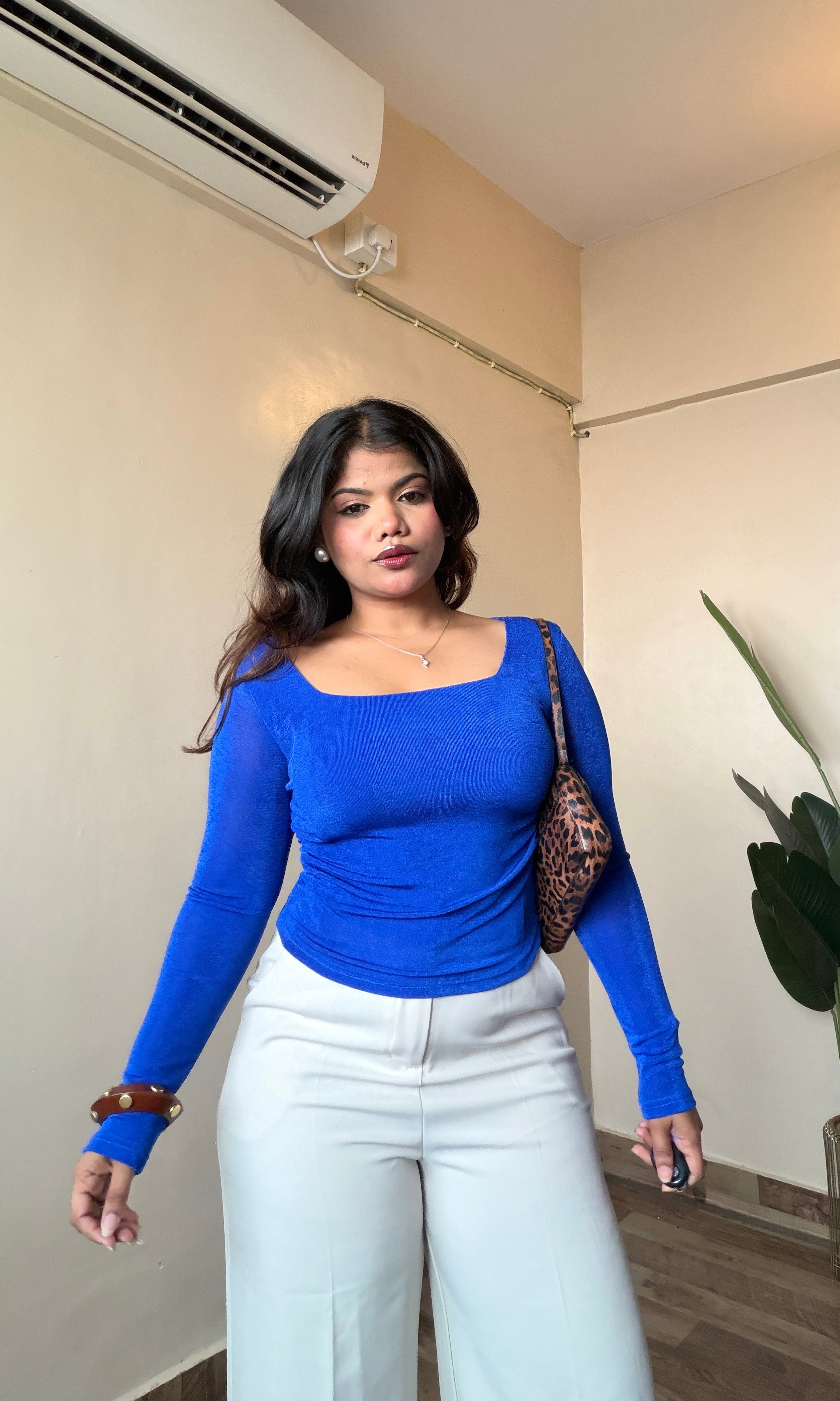 Square Neck Ruched Top