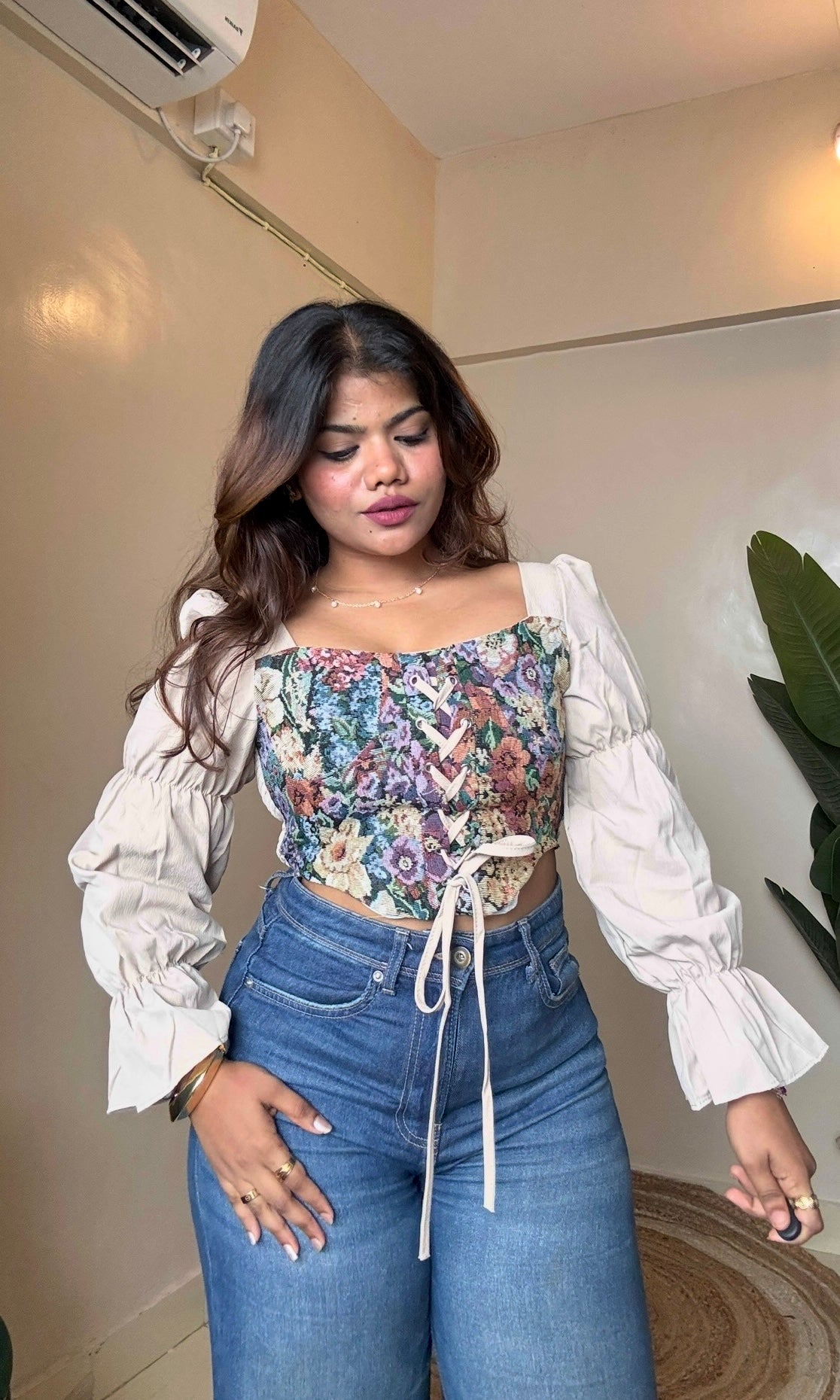 Floral Corset Top