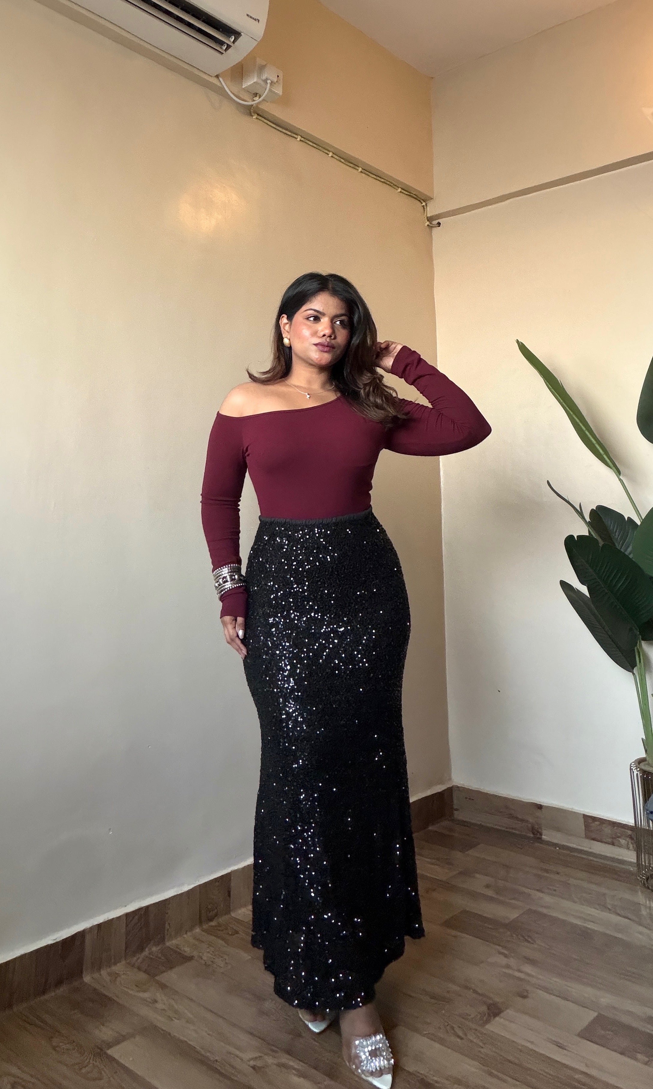 Sequin Bodycon Skirt