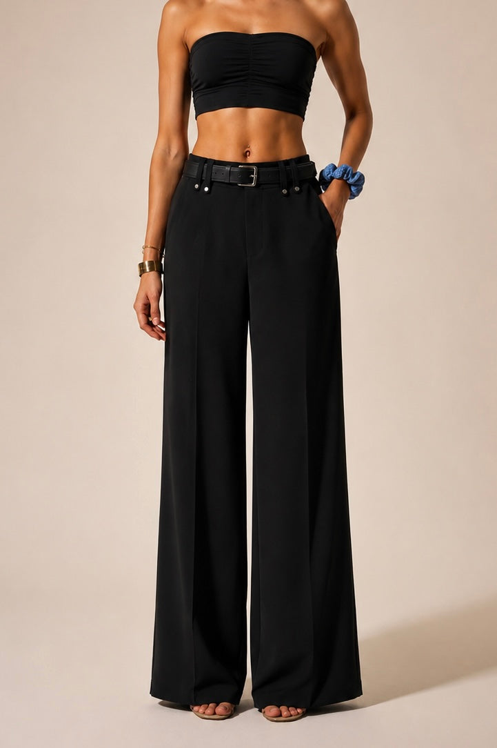 Premium Black Straight Fit Trouser