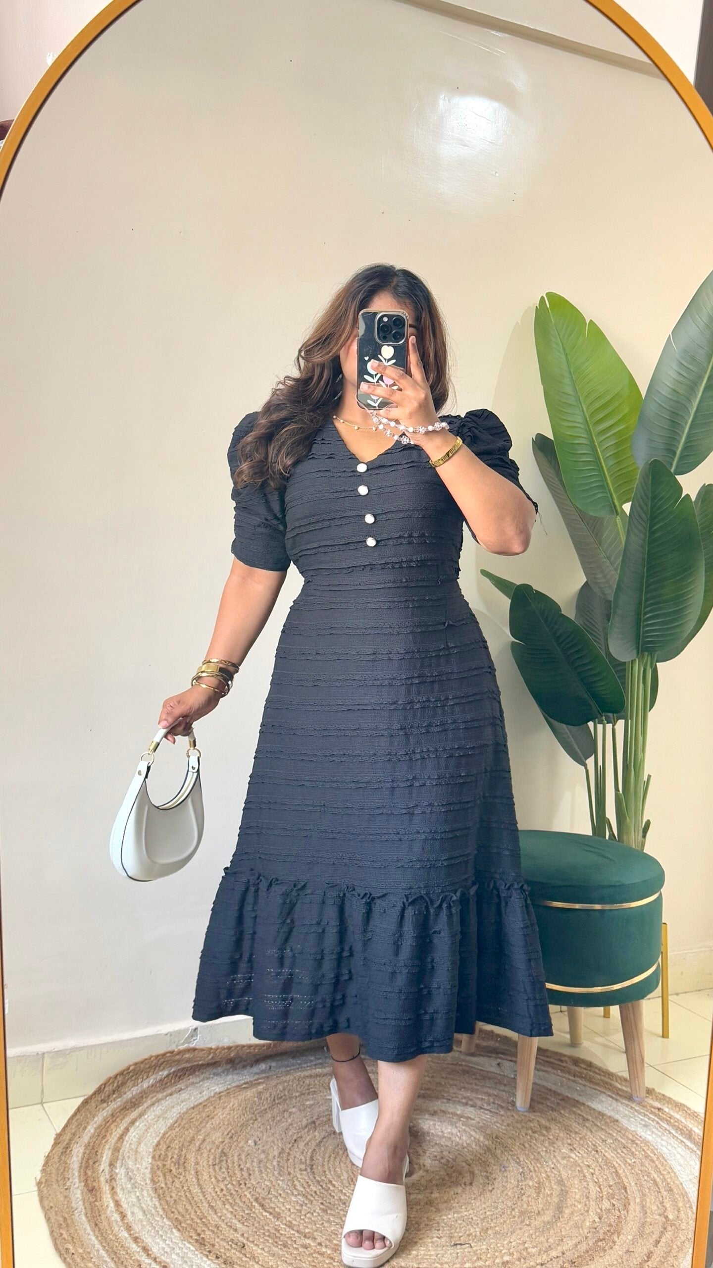 Black Ruffle Dress