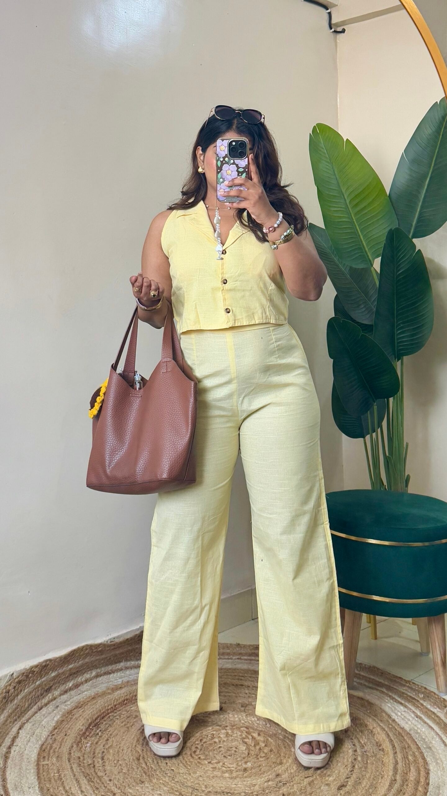 Butter Yellow Waistcoat With Pants Co-Ord Set