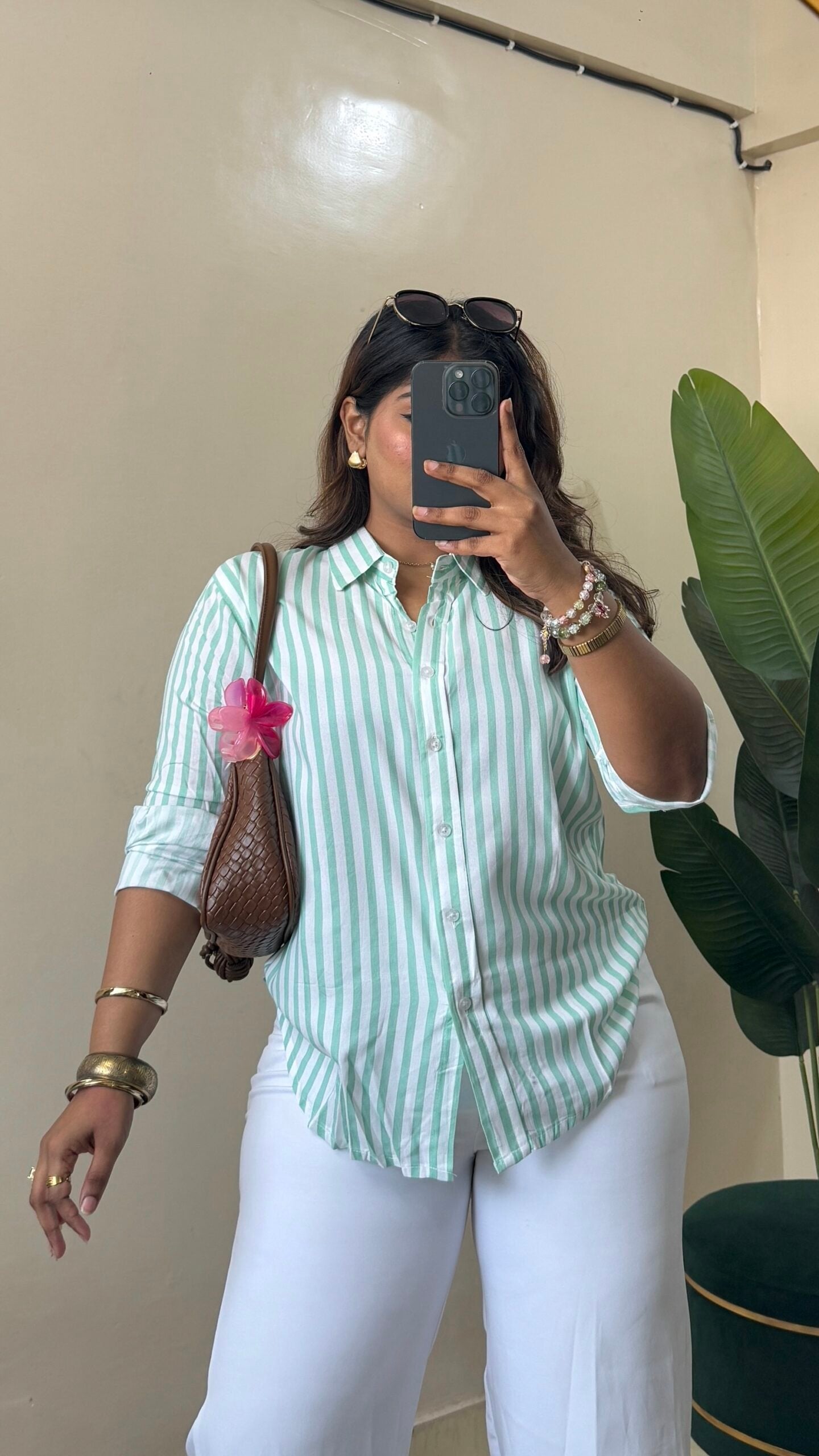 Pastel Stripe Cotton Shirt(Select Size)