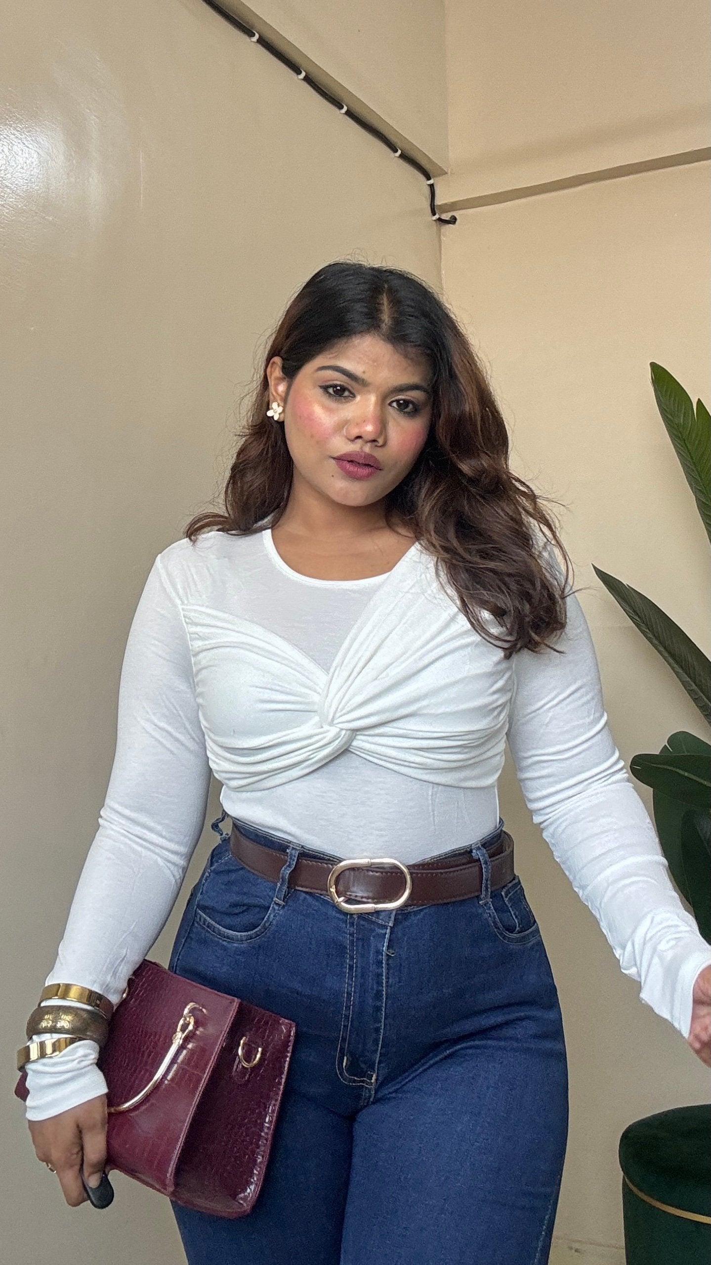Twisted Body-fitted Top #21801