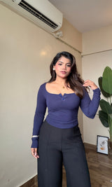 Basix Round Neck Fitted Top