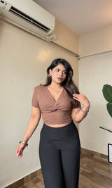 Overlapped Crop Top
