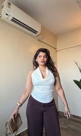 Cowl Halter Neck Top