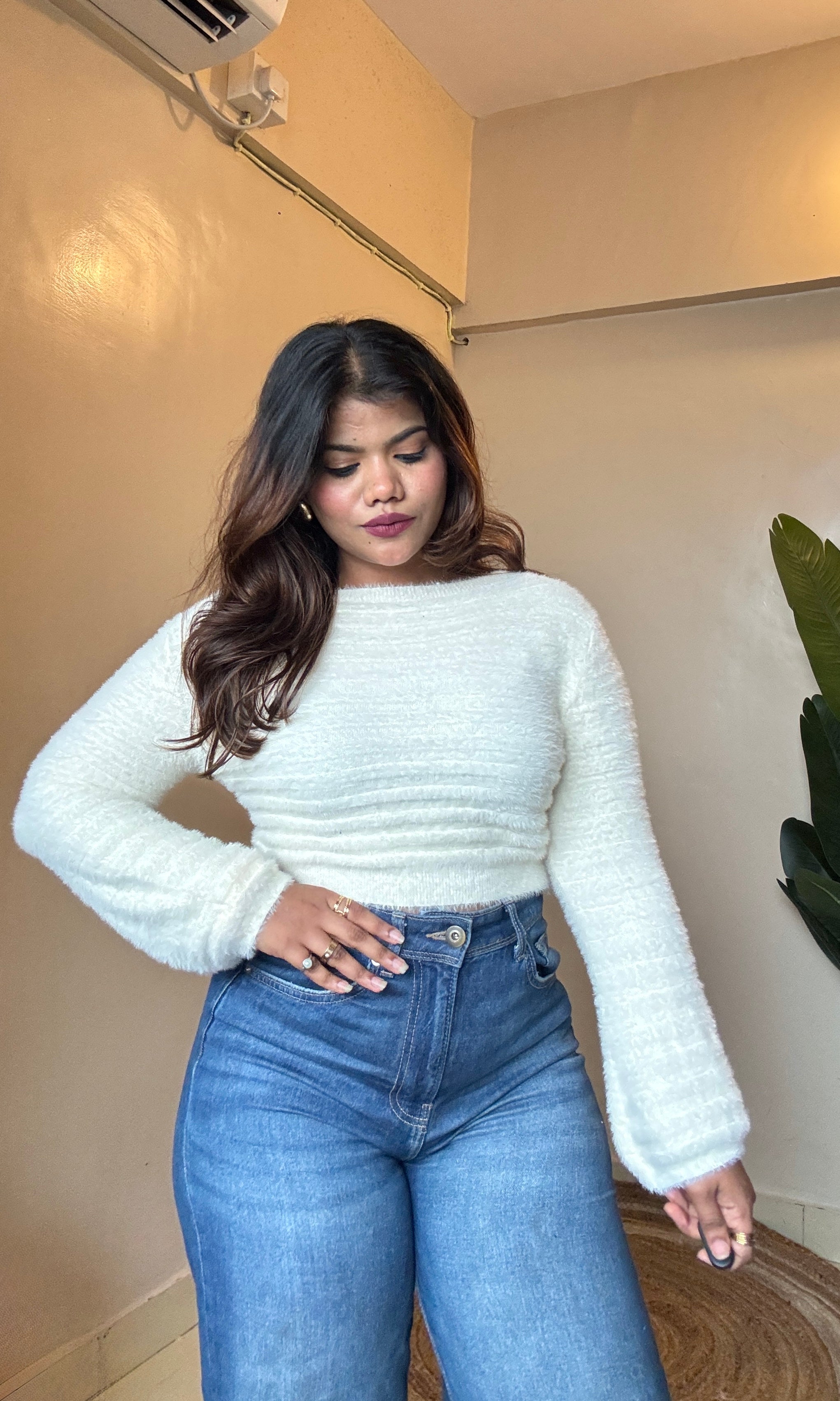 Furry Pullover Top