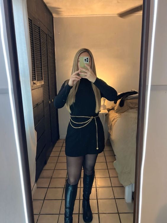 Golden Metal Waist Chain Design : 5