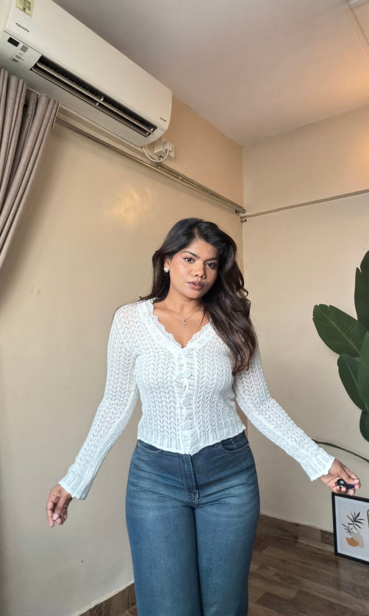 Crochet Button Up Top