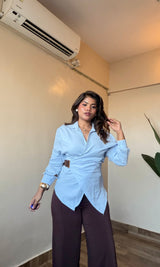 Belt Style Wrap Shirt