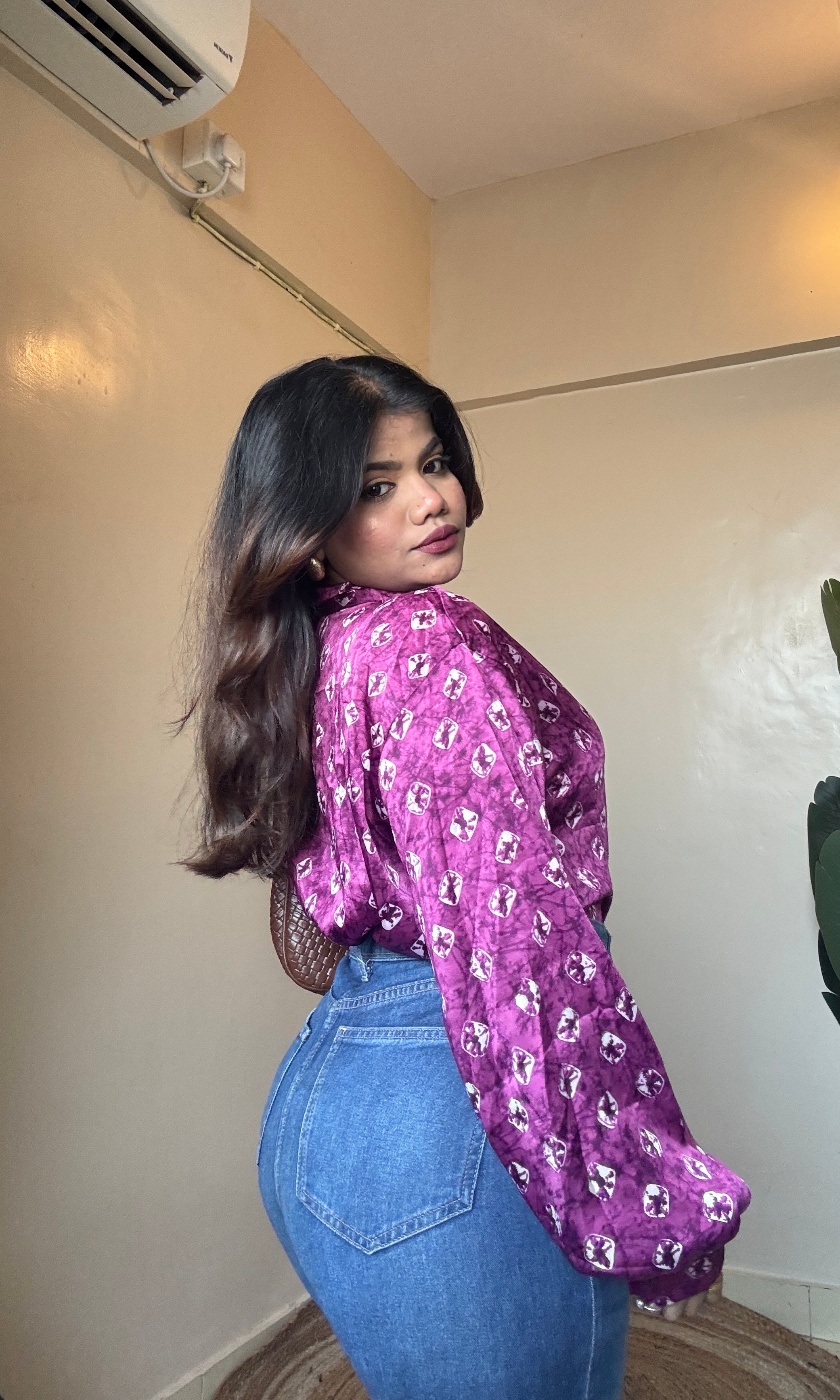 Dark Pink Imported Shirt