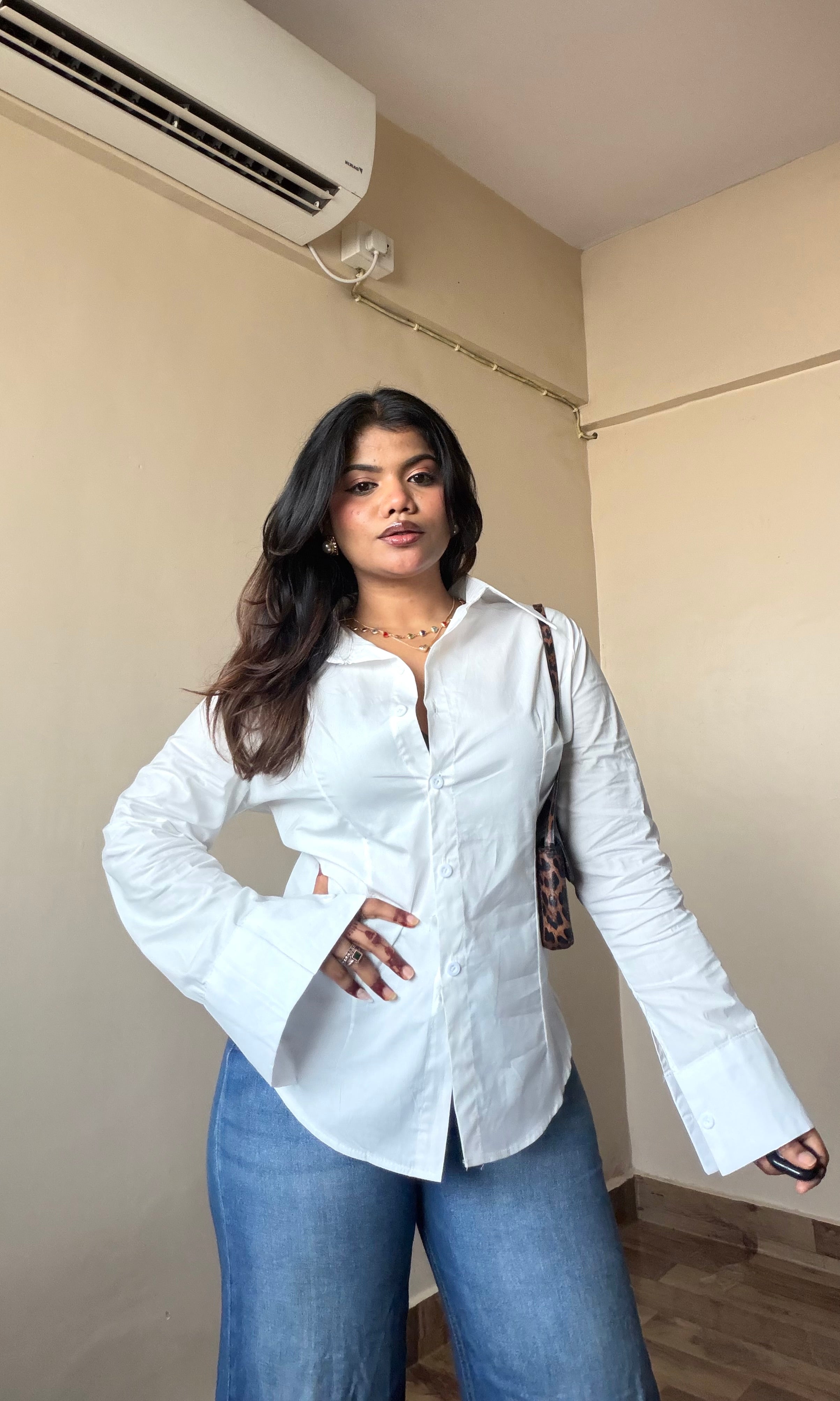 Stylish Fitted Shirt (With Drawstring)