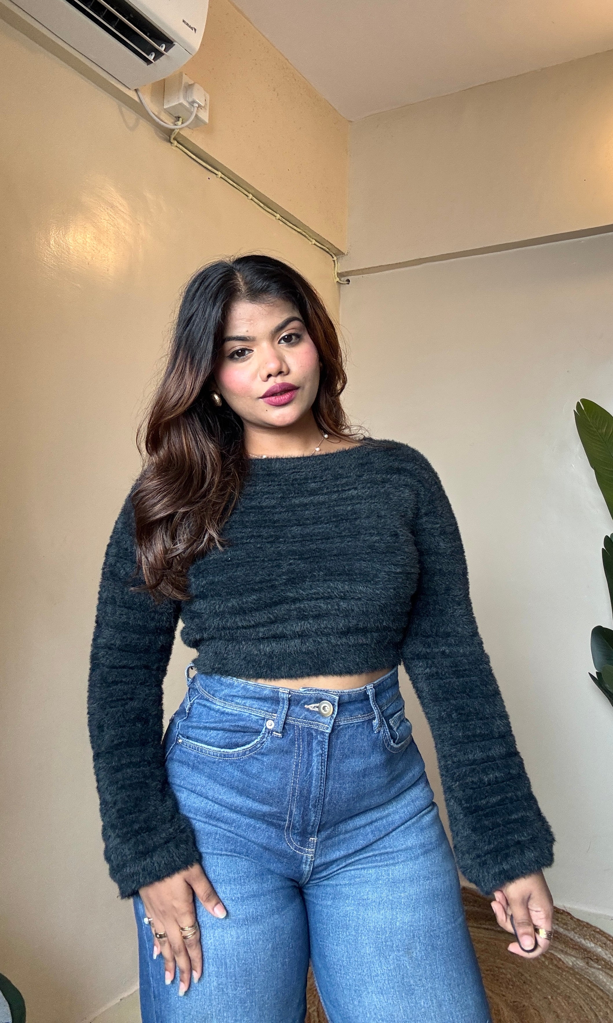 Furry Pullover Top