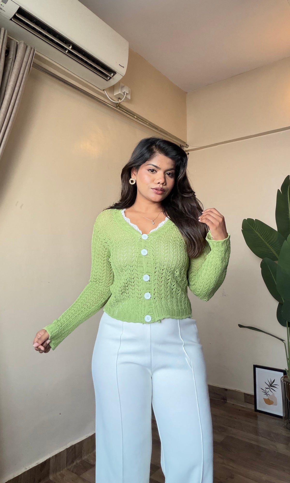 Crochet Button Up Top