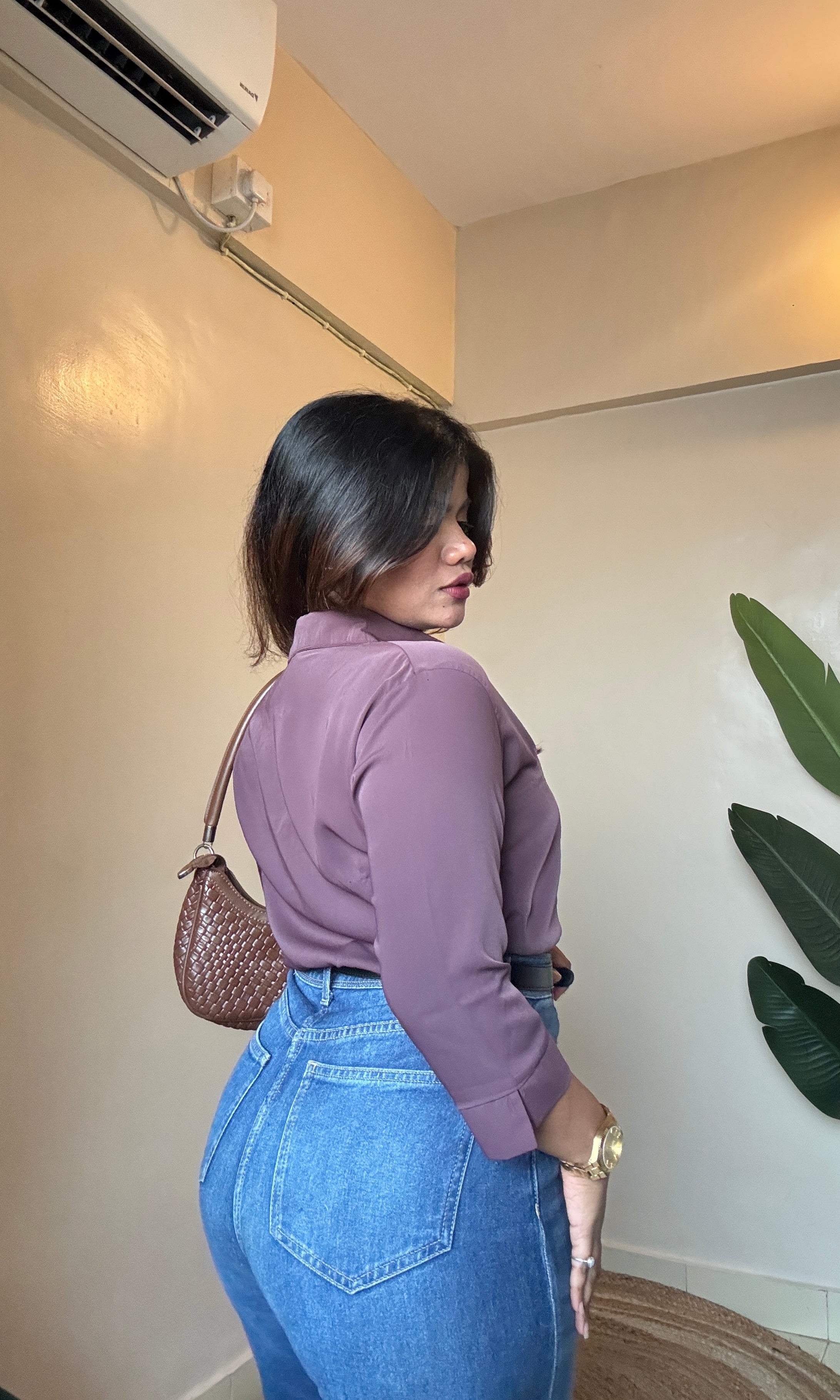 Violet Half Sleeve Shirt