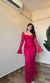 Scarlet Mermaid Dress
