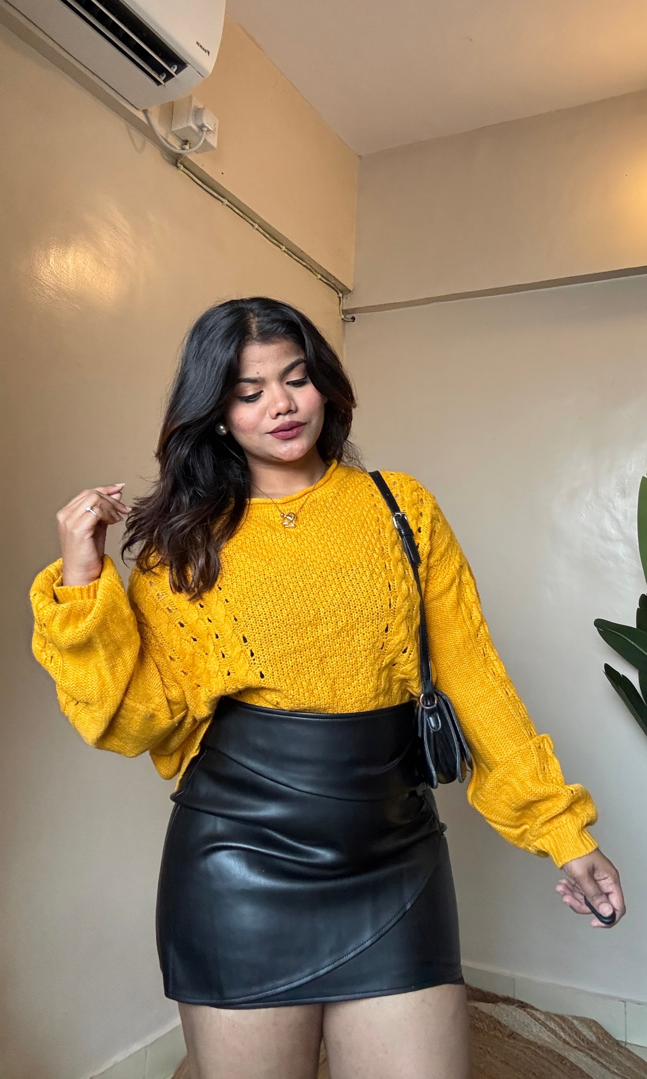 Mustard Yellow Knit Pullover