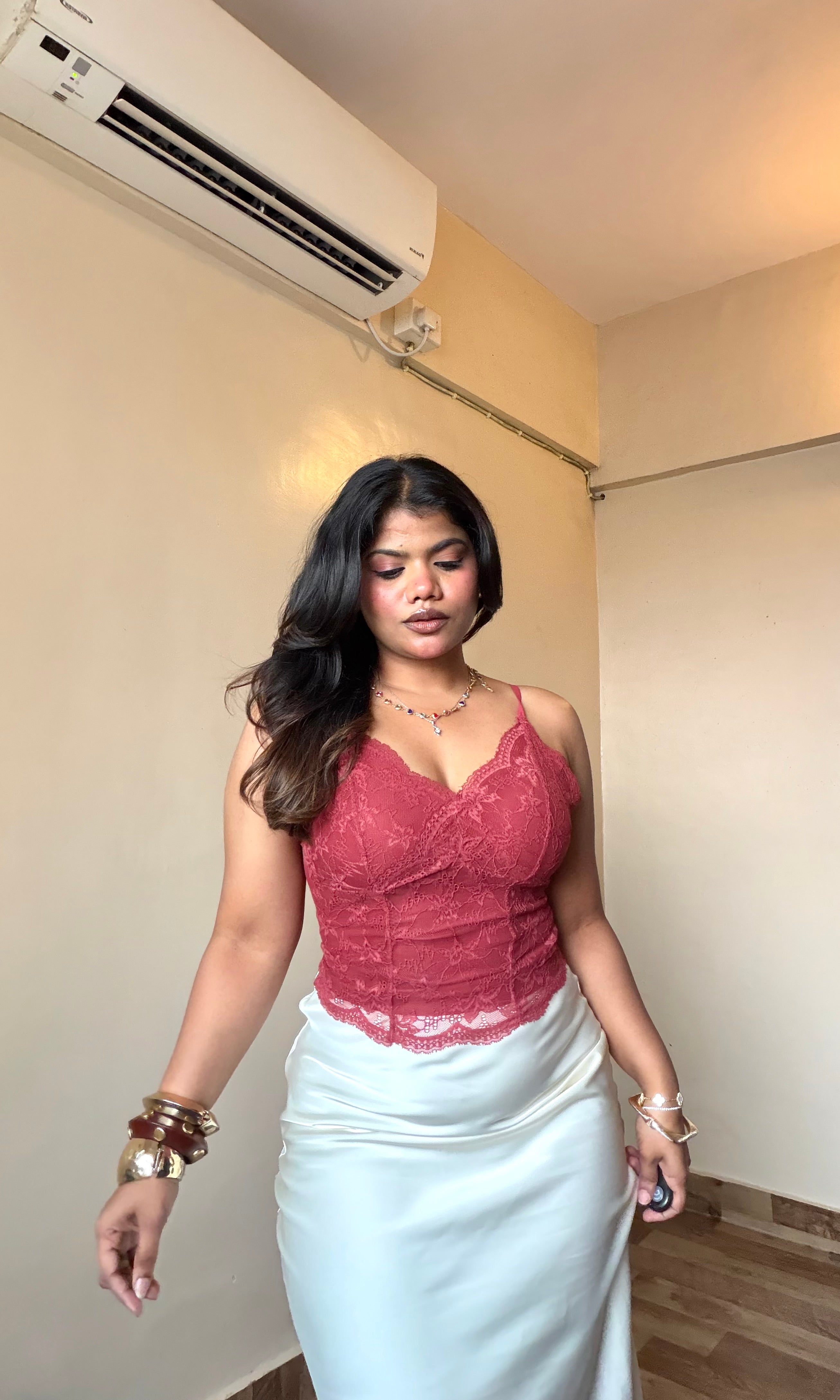 Lacy V Neck Camisole Top