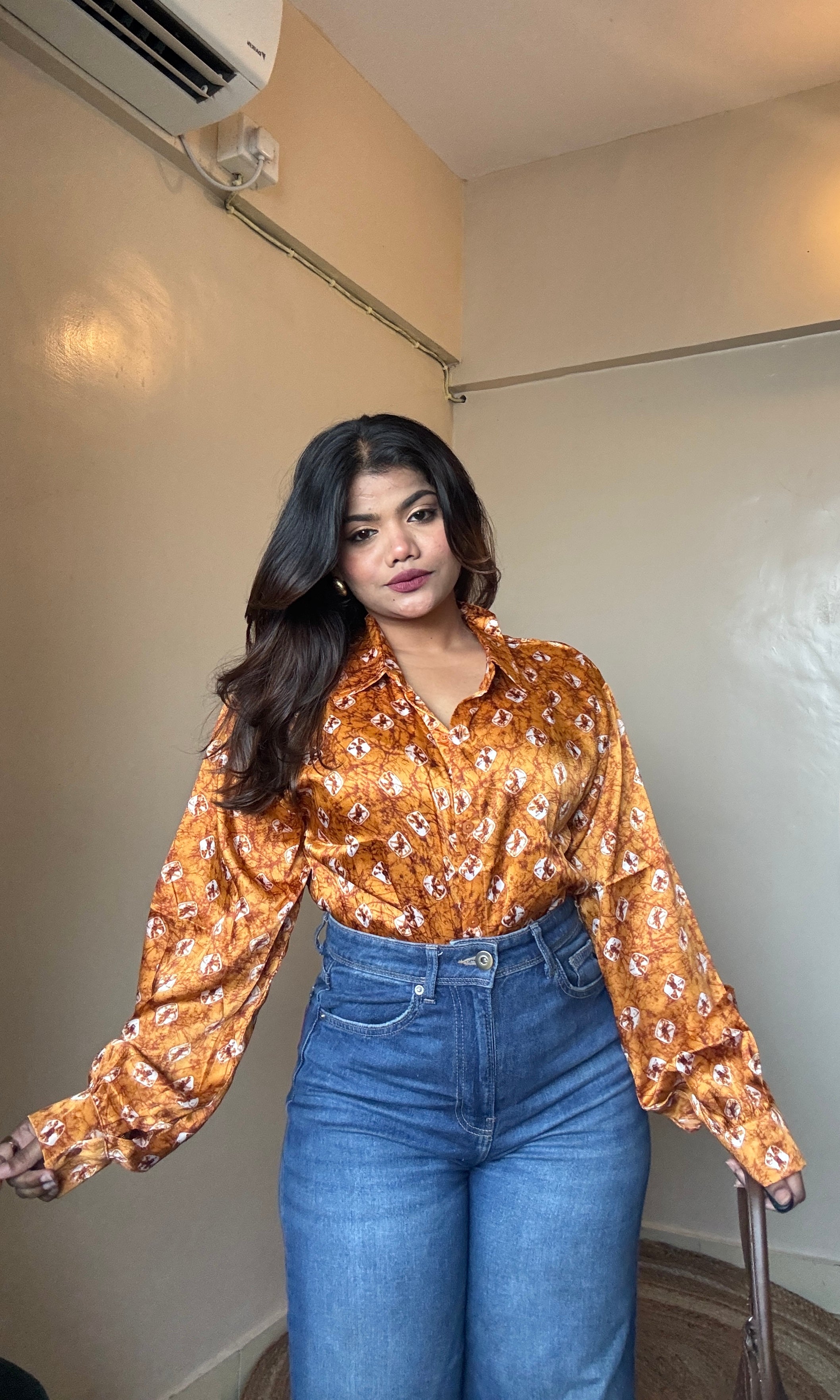 Rusty Orange Imported Shirt