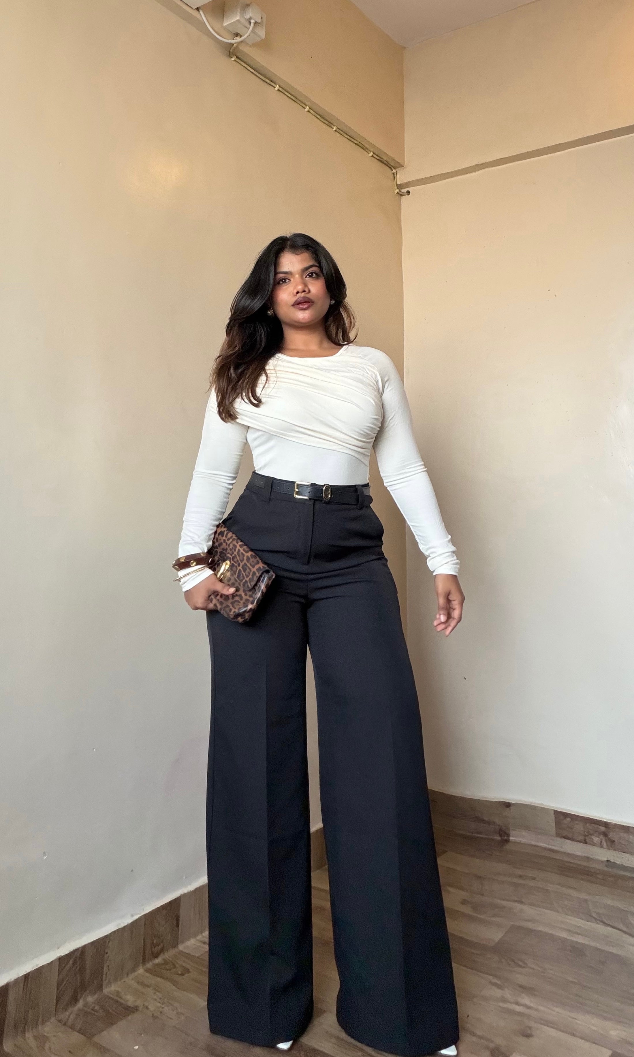 Black Wide Leg Trouser