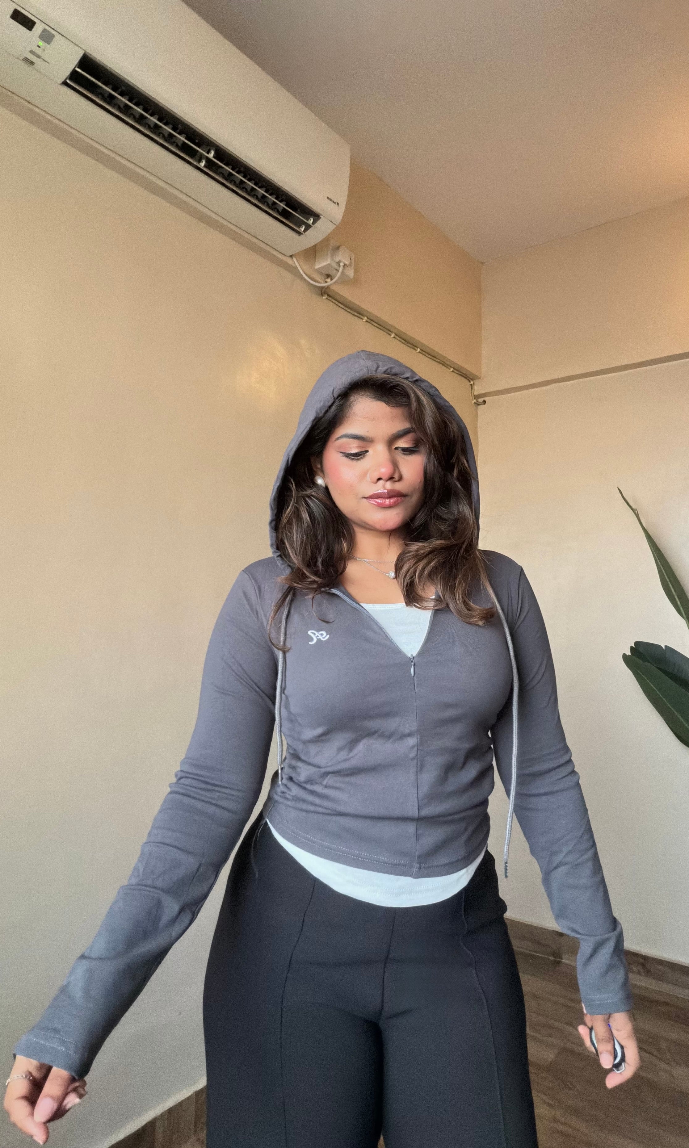 Zipper Jacket With Attached Inner