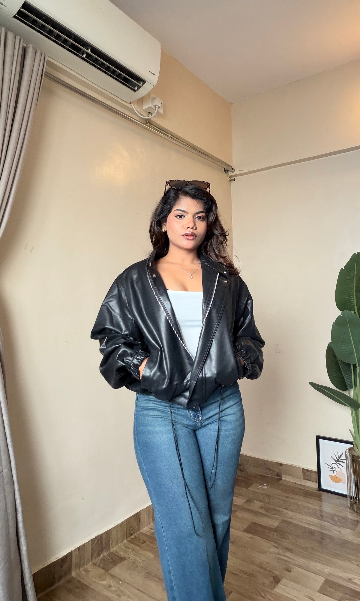 Faux Leather Jacket - 2