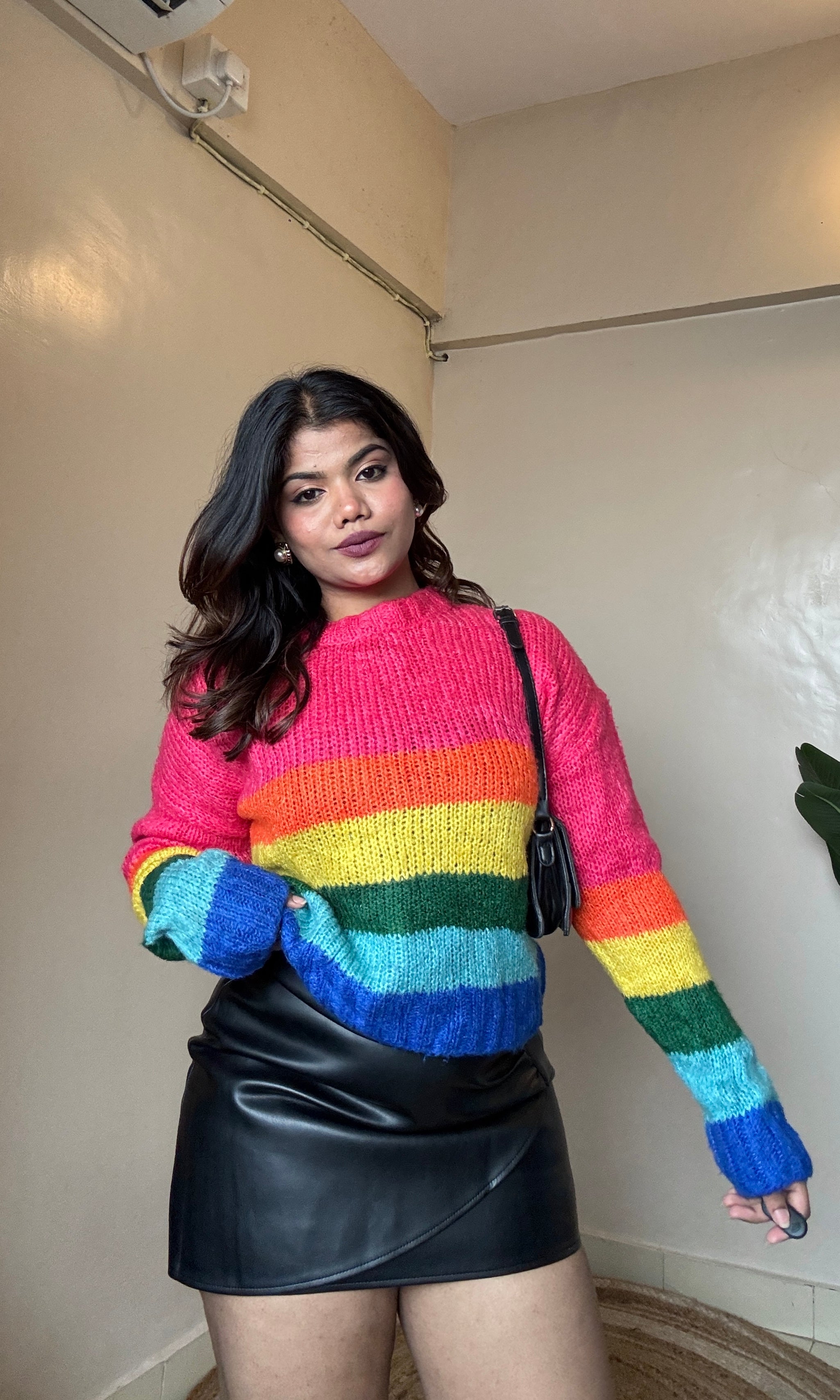 Rainbow Knit Pullover