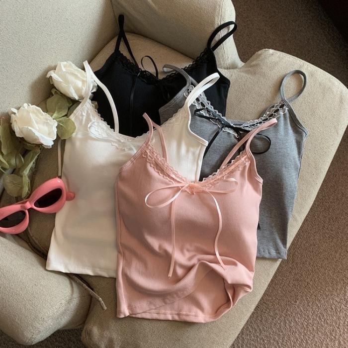 Bow In-Built Padded Tank Top