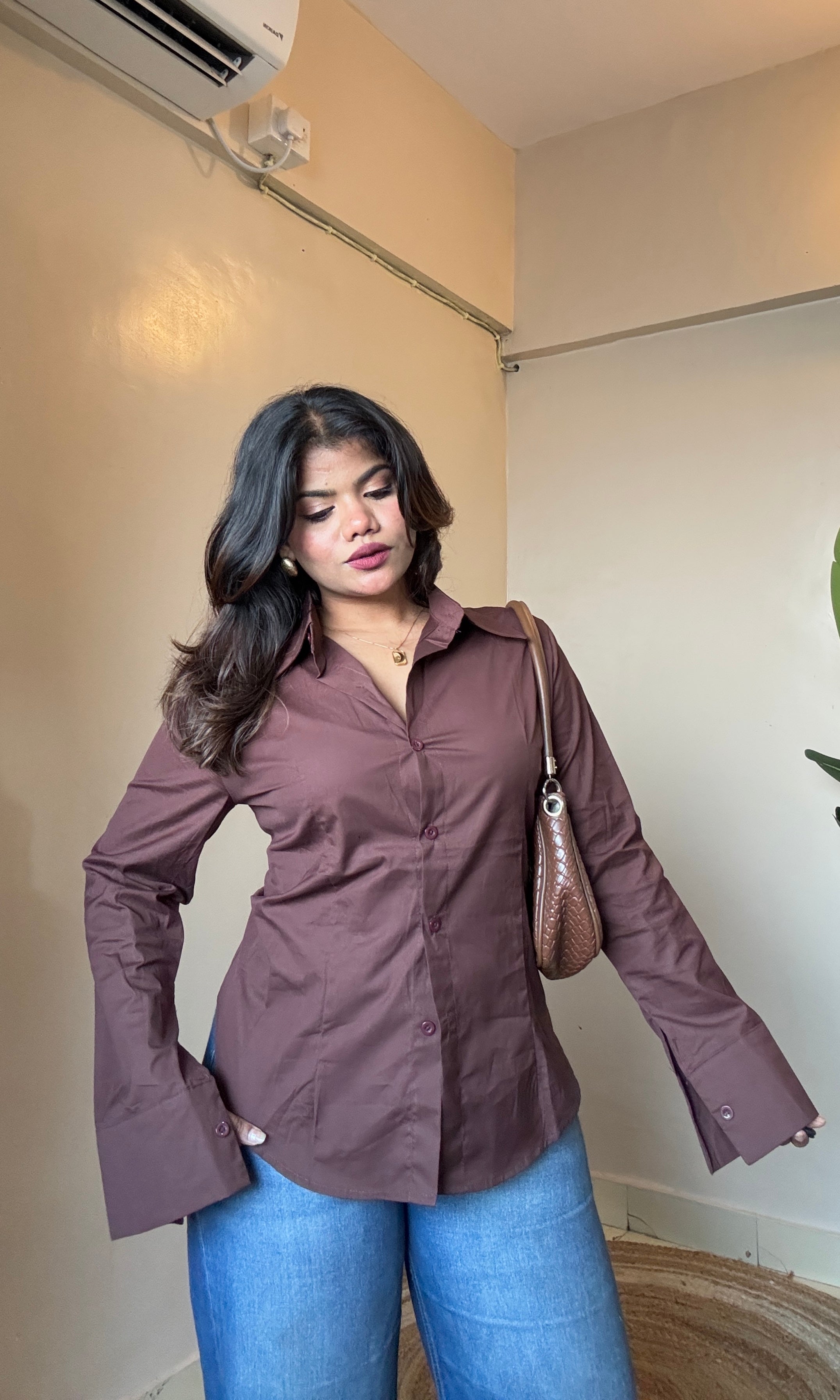 Stylish Fitted Shirt (With Drawstring)